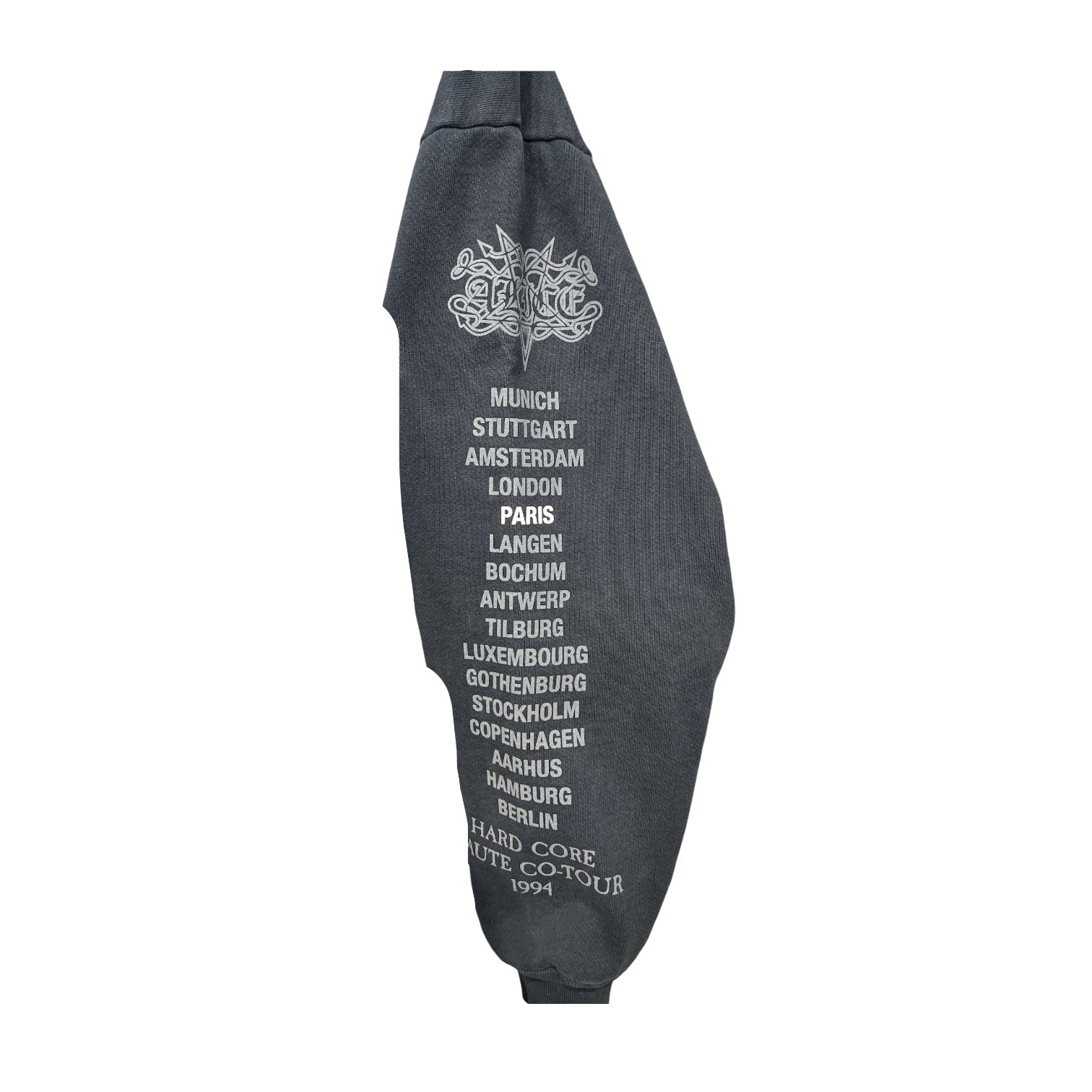 ALICE HOLLYWOOD/Hoodie/L/Cotton/BLK/hard core haute couture view 3