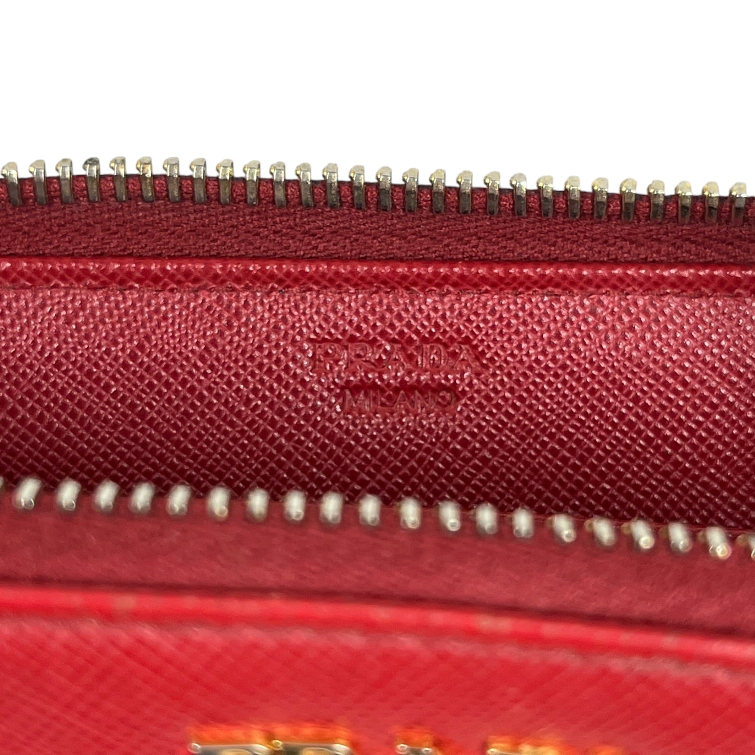 PRADA/Long Wallet/Leather/RED/L's/ view 4