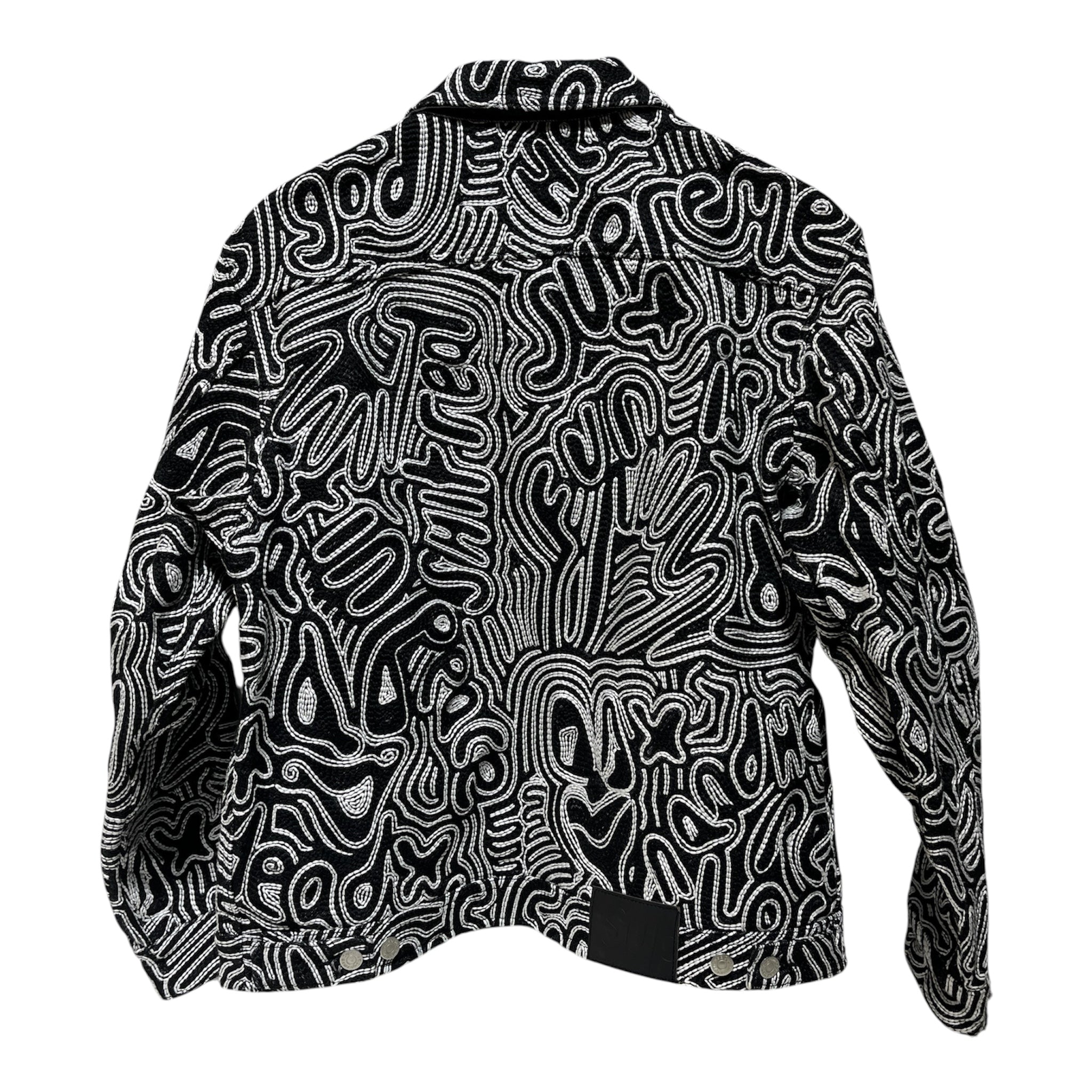 Supreme/Denim Jkt/M/Cotton/BLK/Graphic/Chainstitch Jacket view 2