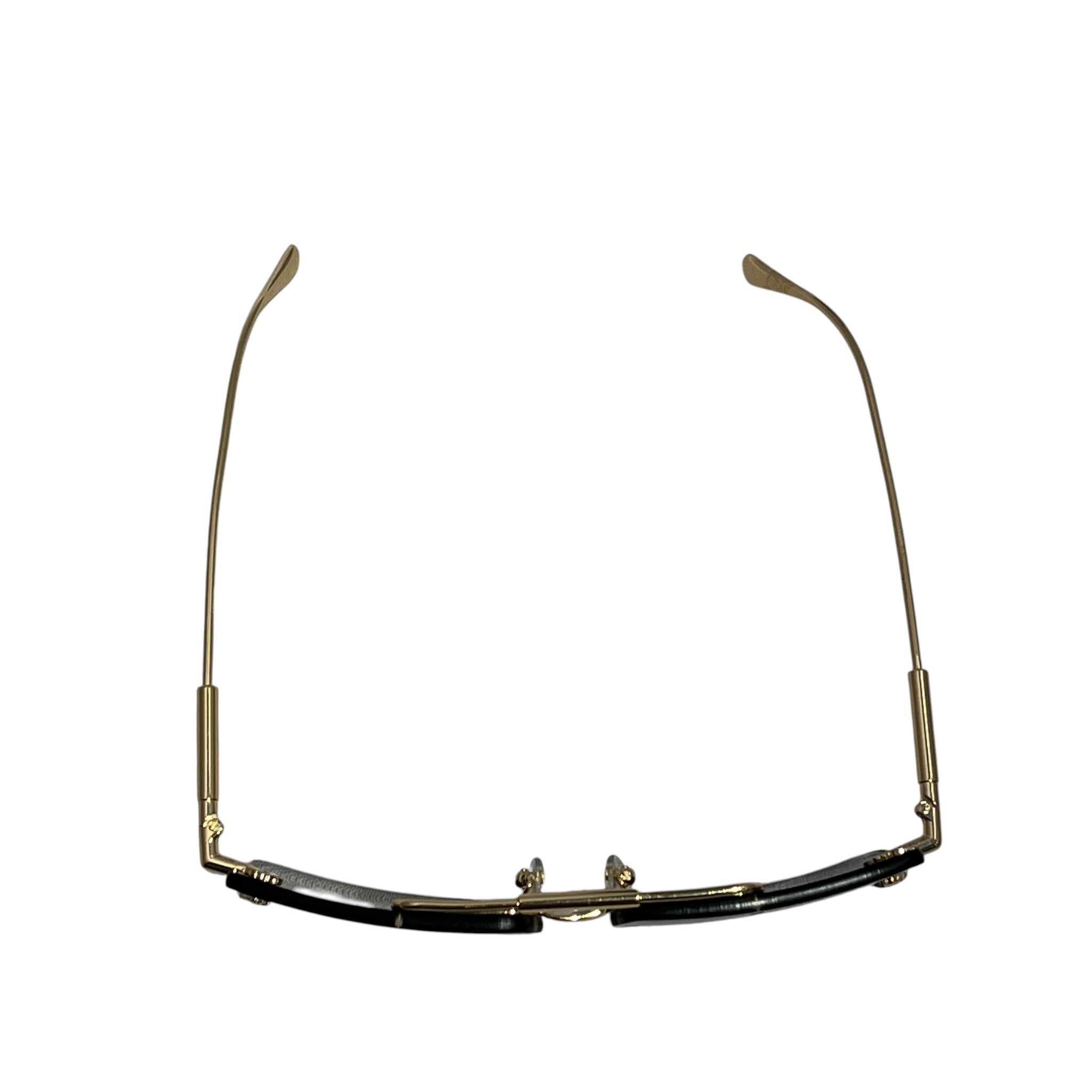 VERSACE/Sunglasses/Graphic/Metal/GLD/Rimless/M's/Gold Rectangle Unisex Sunnies view 6