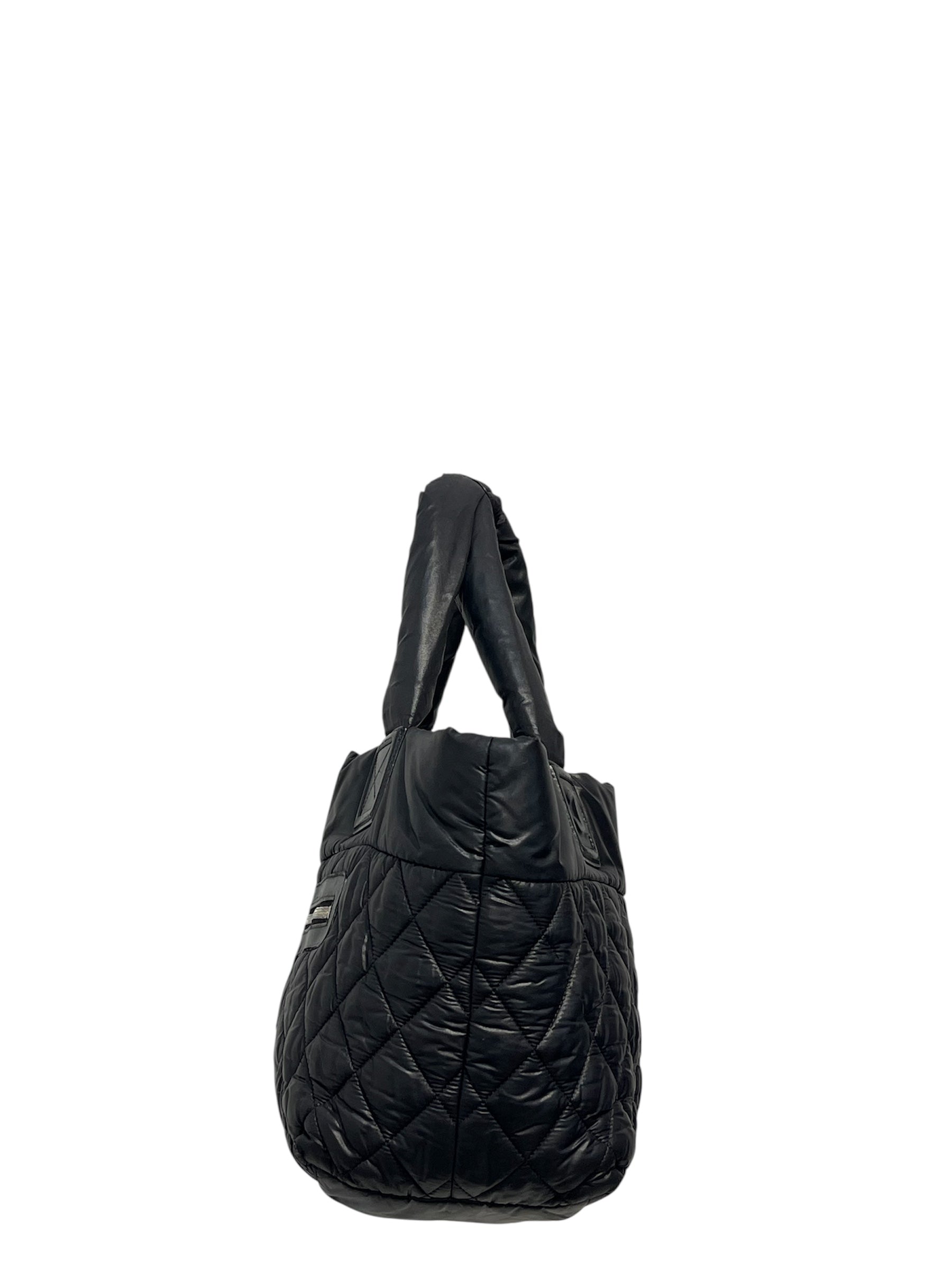 CHANEL/Tote Bag/Nylon/BLK/QUILTED COCOON TOTE view 3