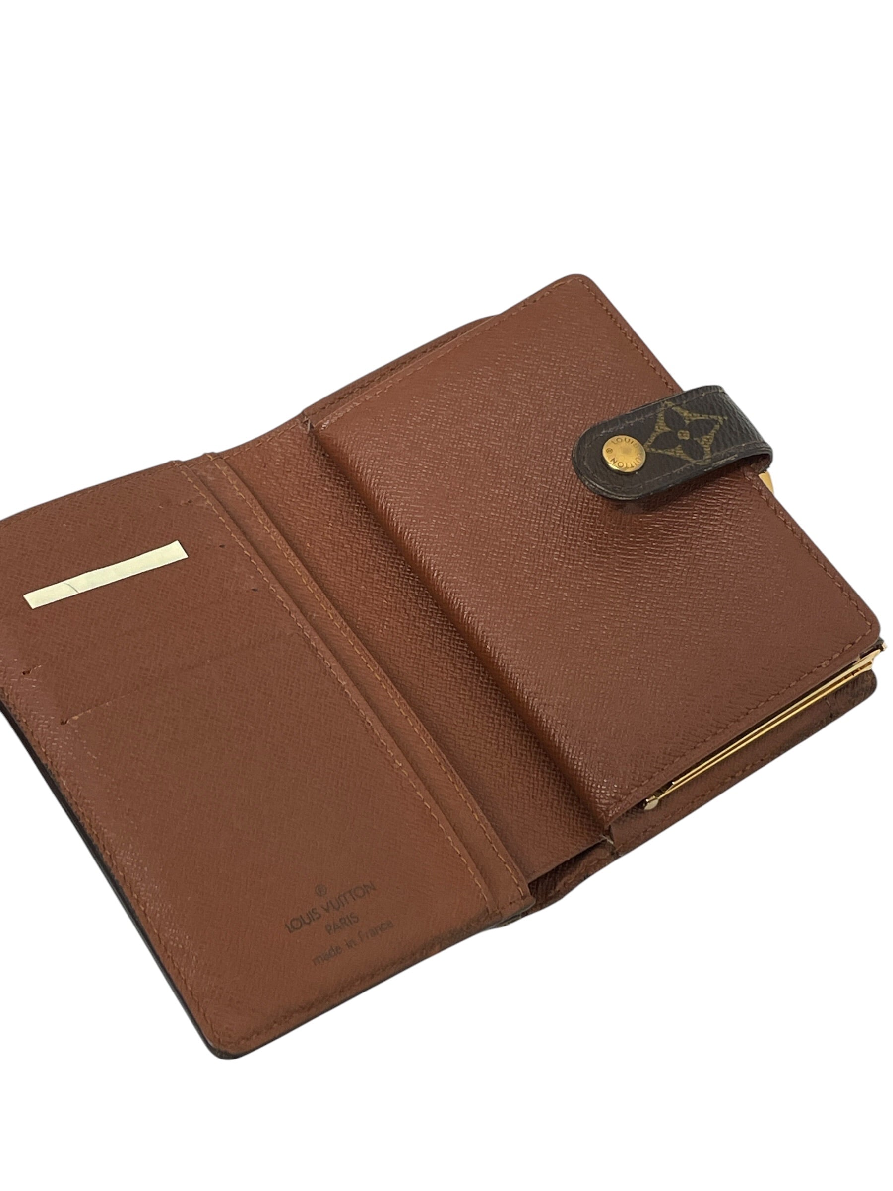 LOUIS VUITTON/Wallet/Monogram/Leather/BRW/L's/Vintage French Purse view 6