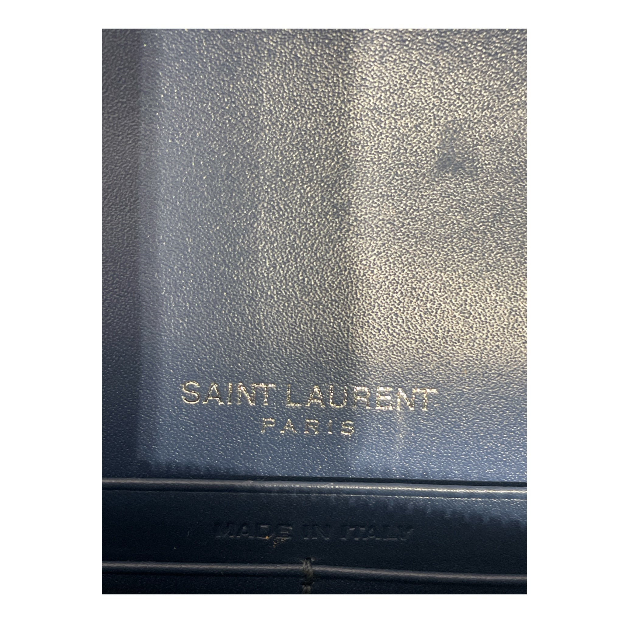 YVES SAINT LAURENT/Cross Body Bag/Leather/BLU/CALFSKIN /YVES SAINT LAURENT view 4