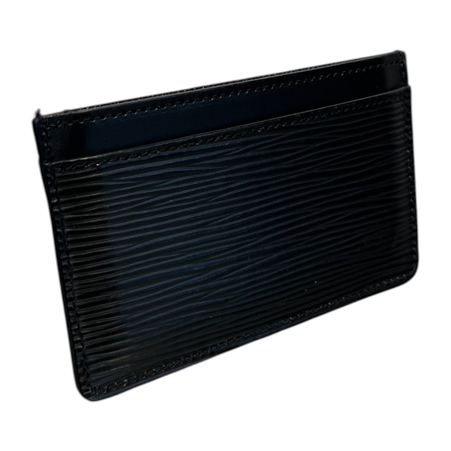 LOUIS VUITTON/Wallet/Leather/BLK/ Epi Leather Card Holder view 2