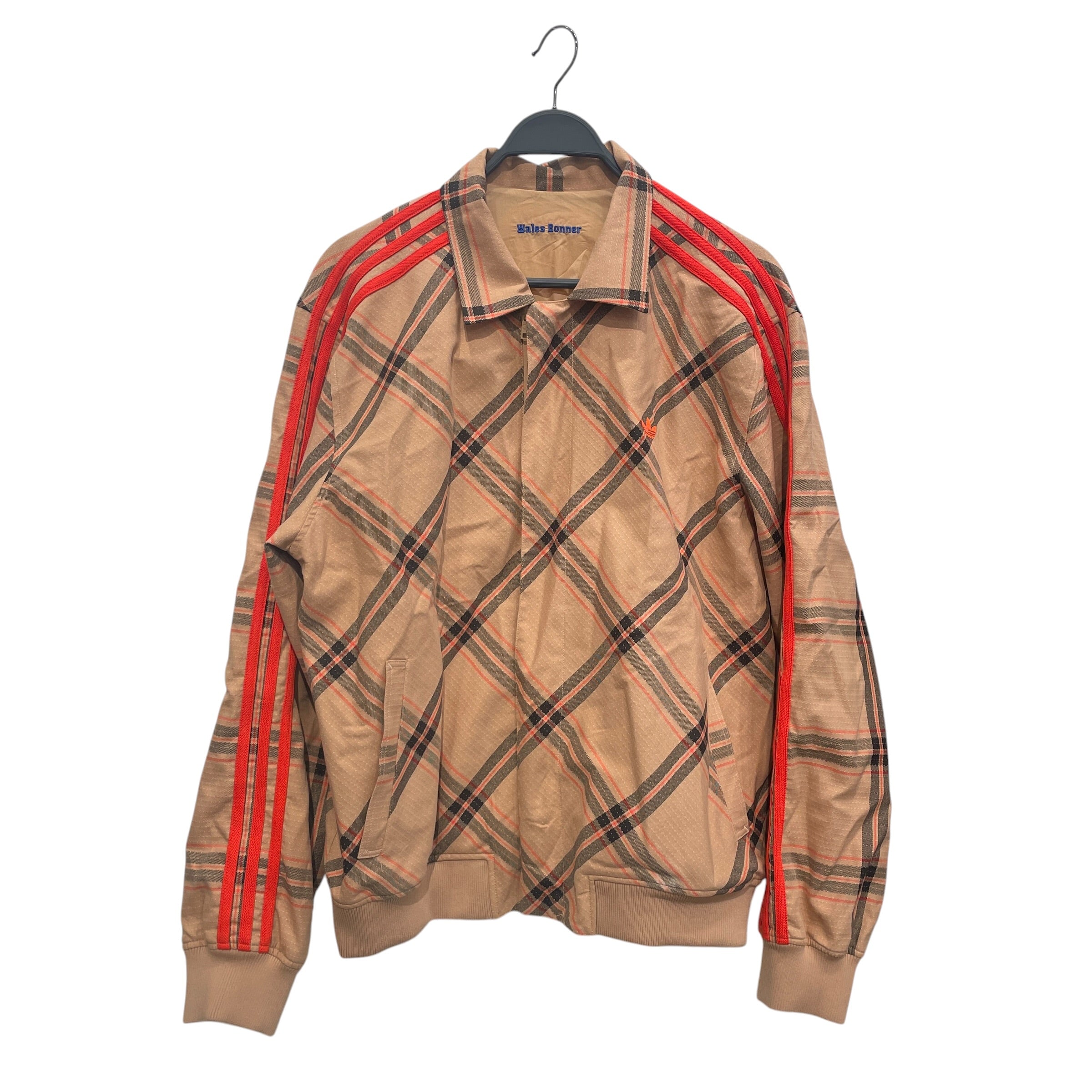 WALES BONNER/adidas/Windbreaker/L/Nylon/BEG/Plaid/ view 1
