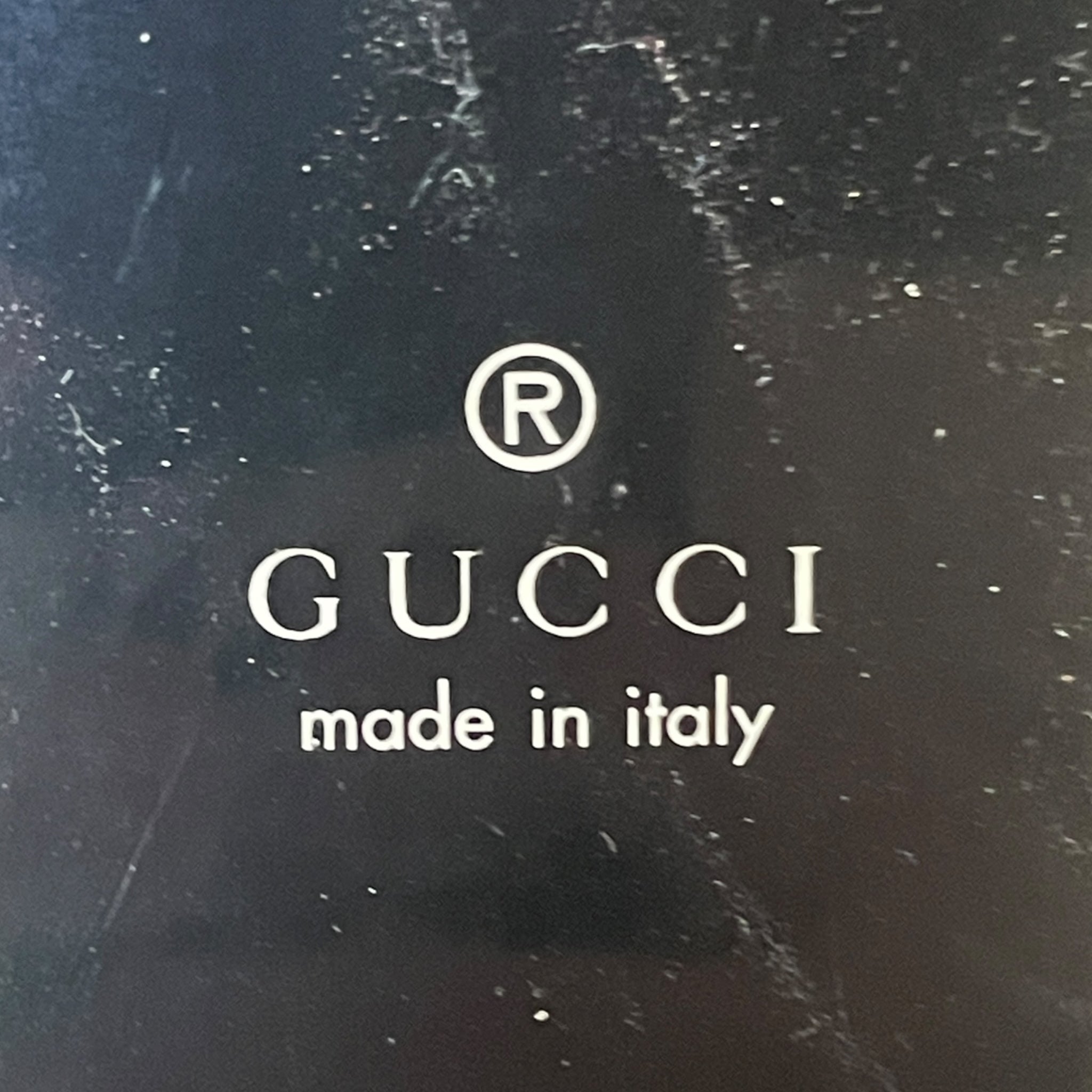 GUCCI/Tote Bag/Leather/BLK/WHITE STRIPE view 4