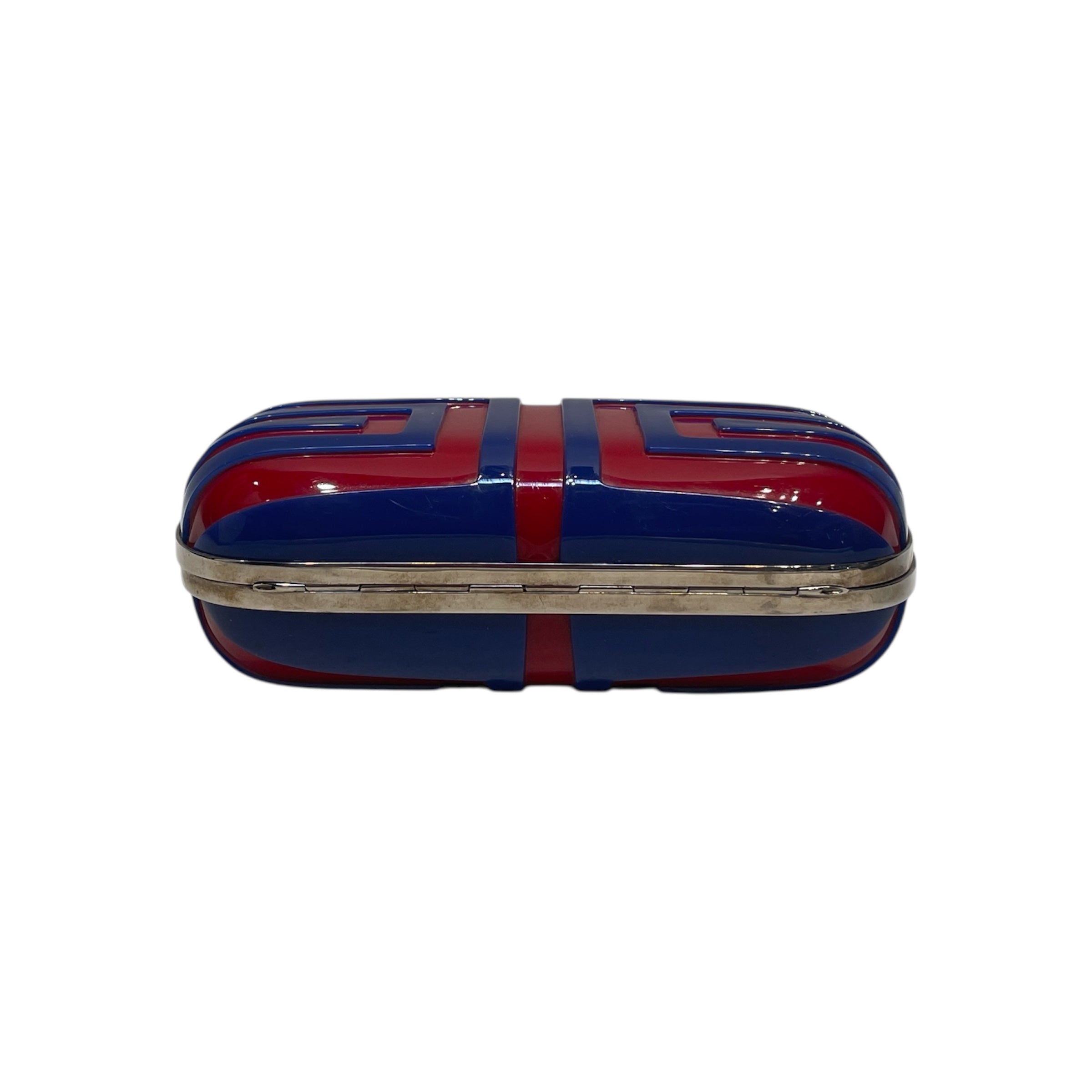 Alexander McQueen/Clutch Bag/All Over Print/MLT/blue & red skull clutch view 4