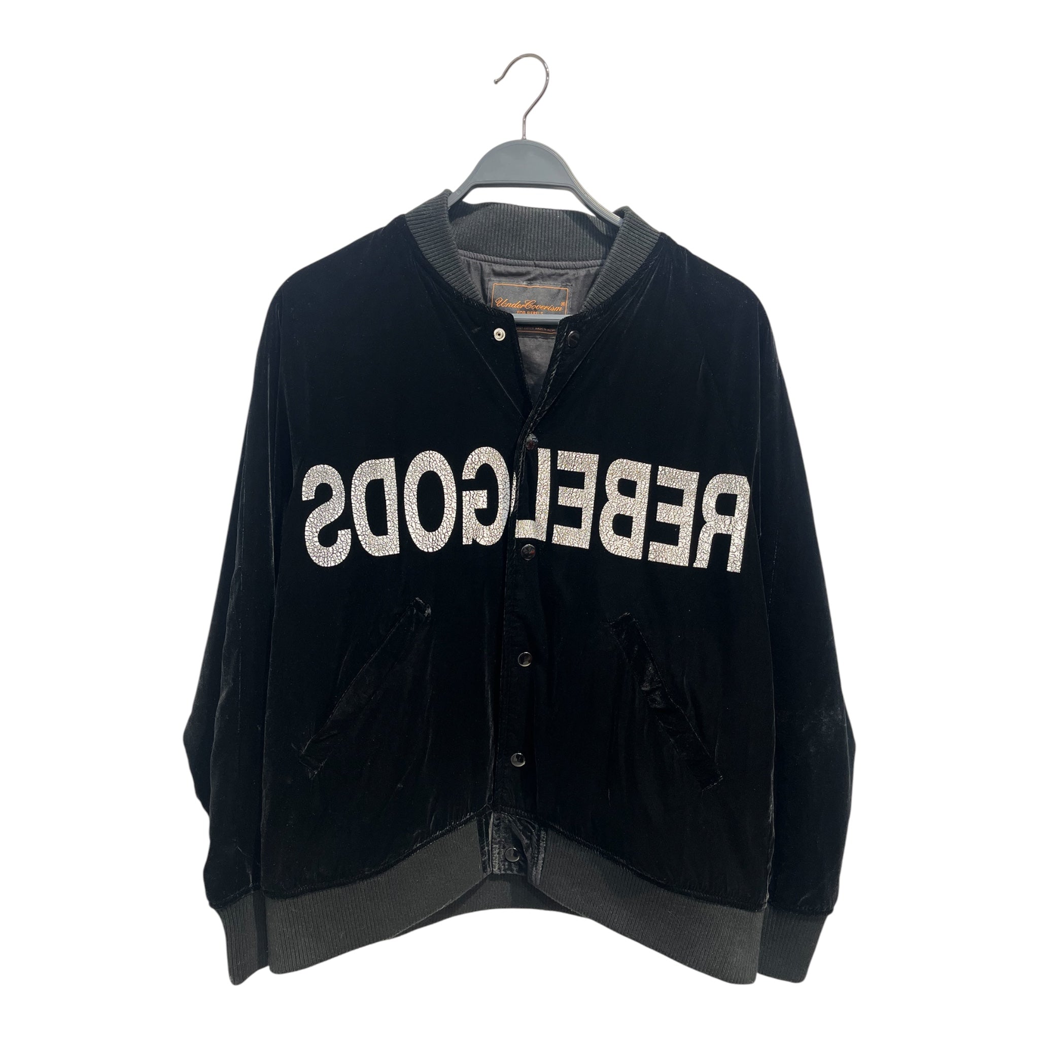 UNDERCOVERISM/Jacket/S/Velour/BLK/Graphic/CRACKED BACKWORKS REBELGODS view 1