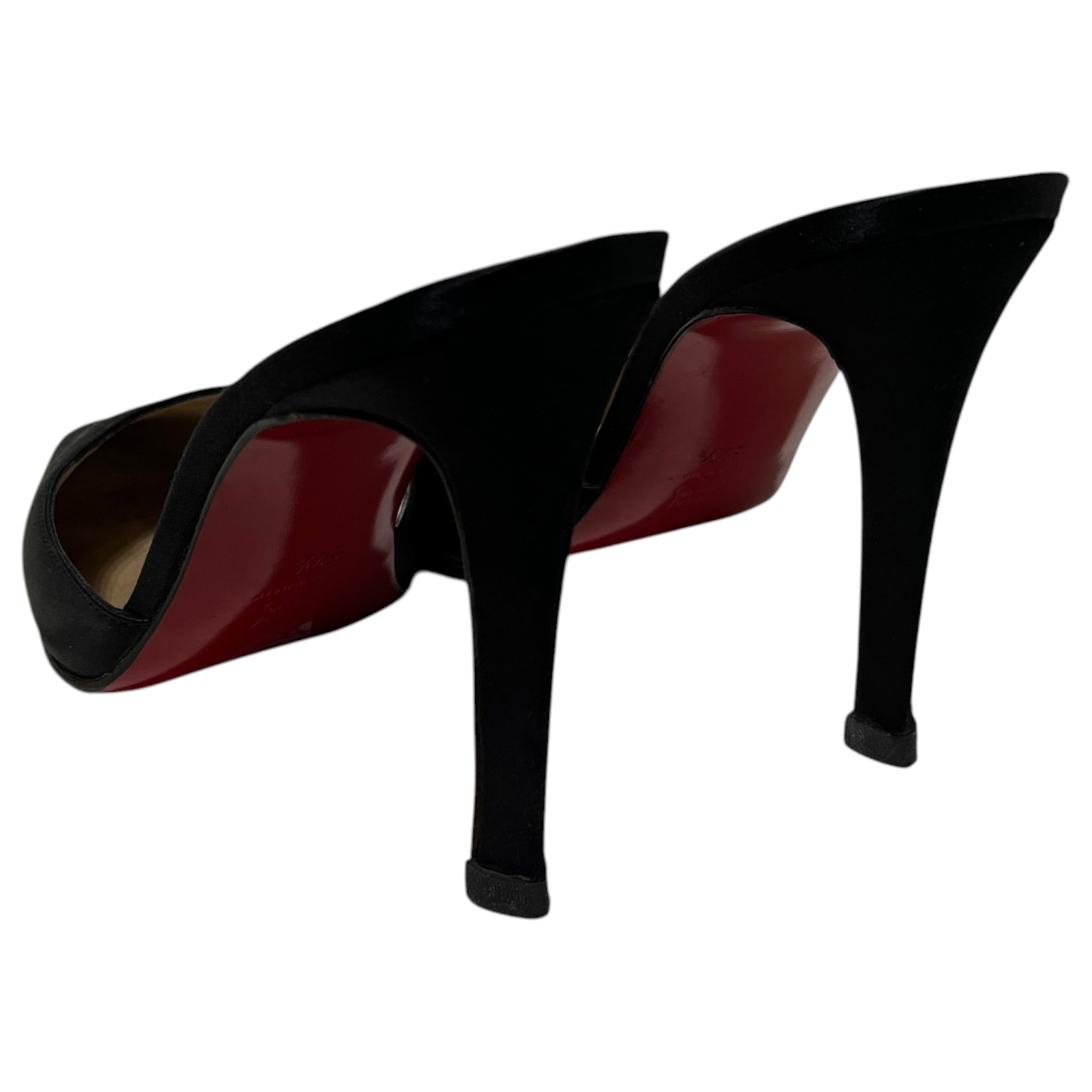 Christian Louboutin/Heels/US 8/Leather/CRM/Pointed Toe Sandal Heel view 2