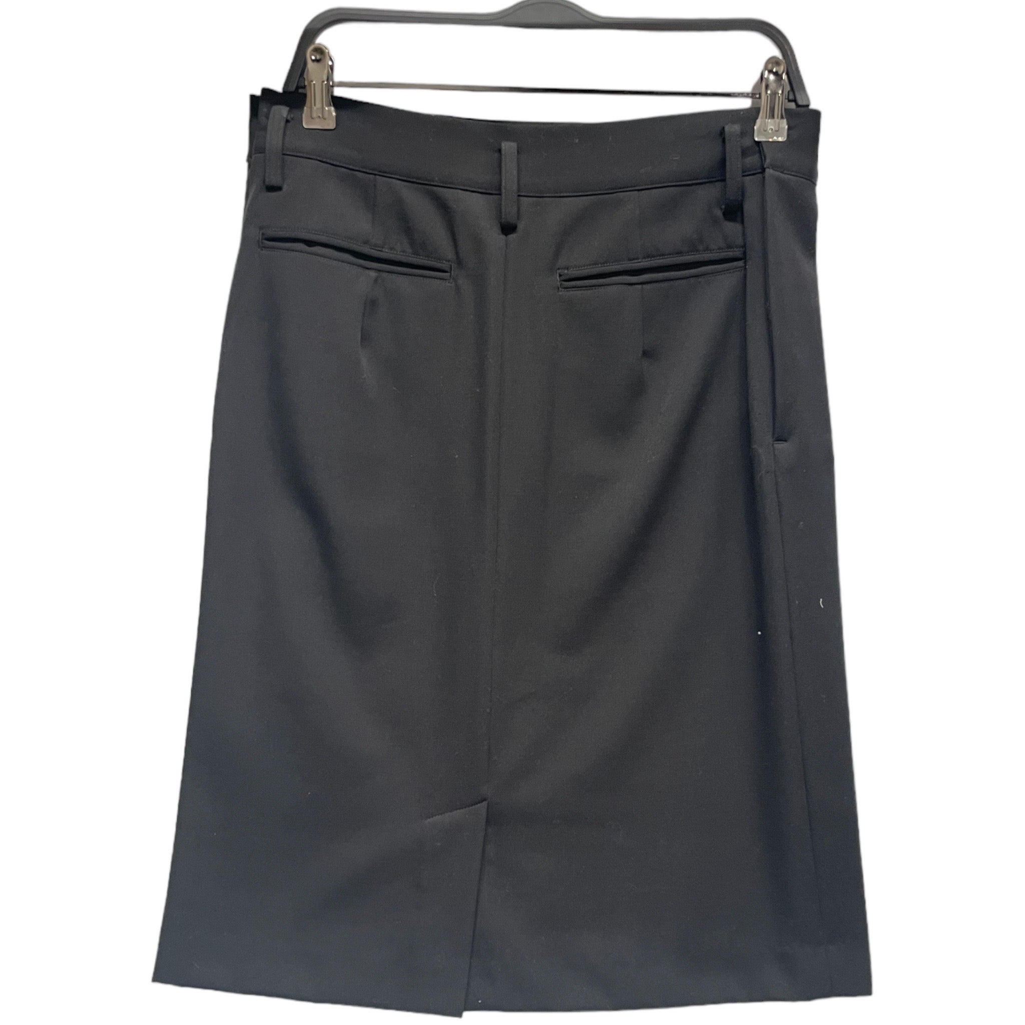 YOHJI YAMAMOTO/Skirt/S/Wool/BLK/ view 2