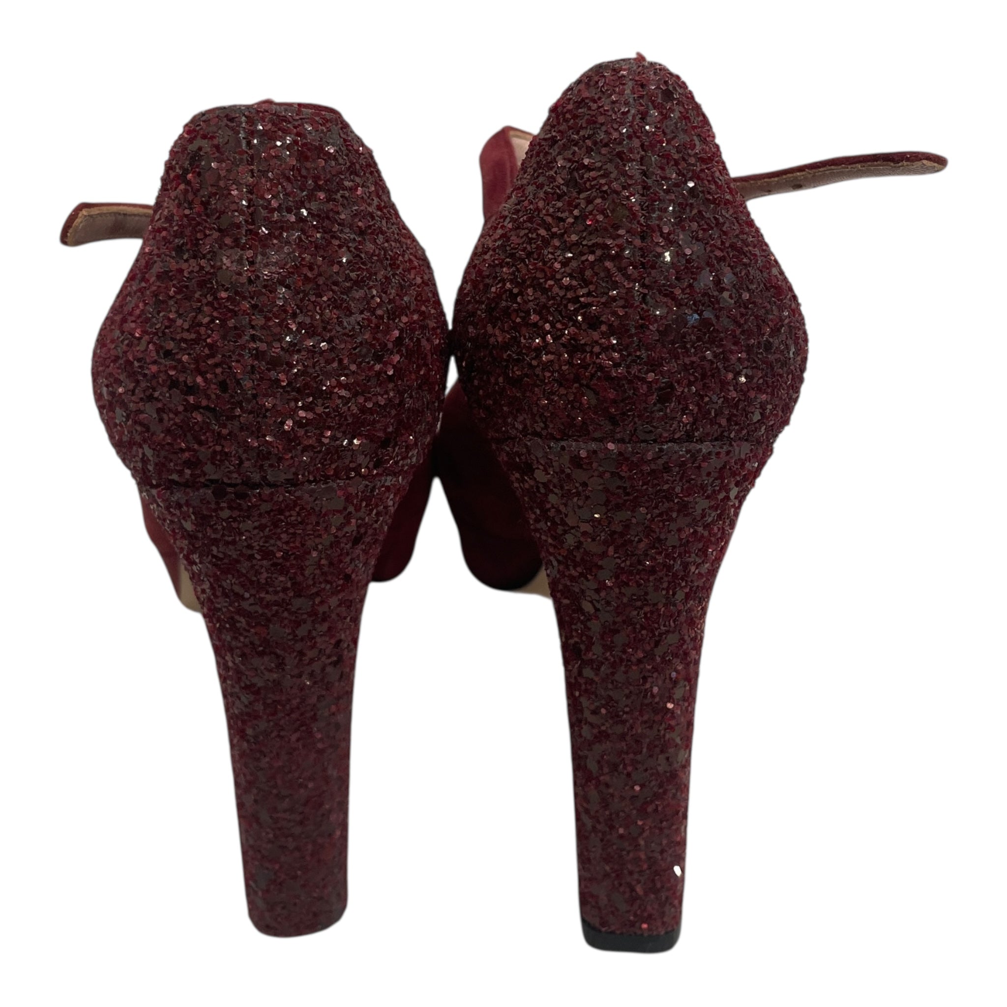 MIU MIU/Heels/EU 36/Suede/BRD/SPARKLY HEELS view 3