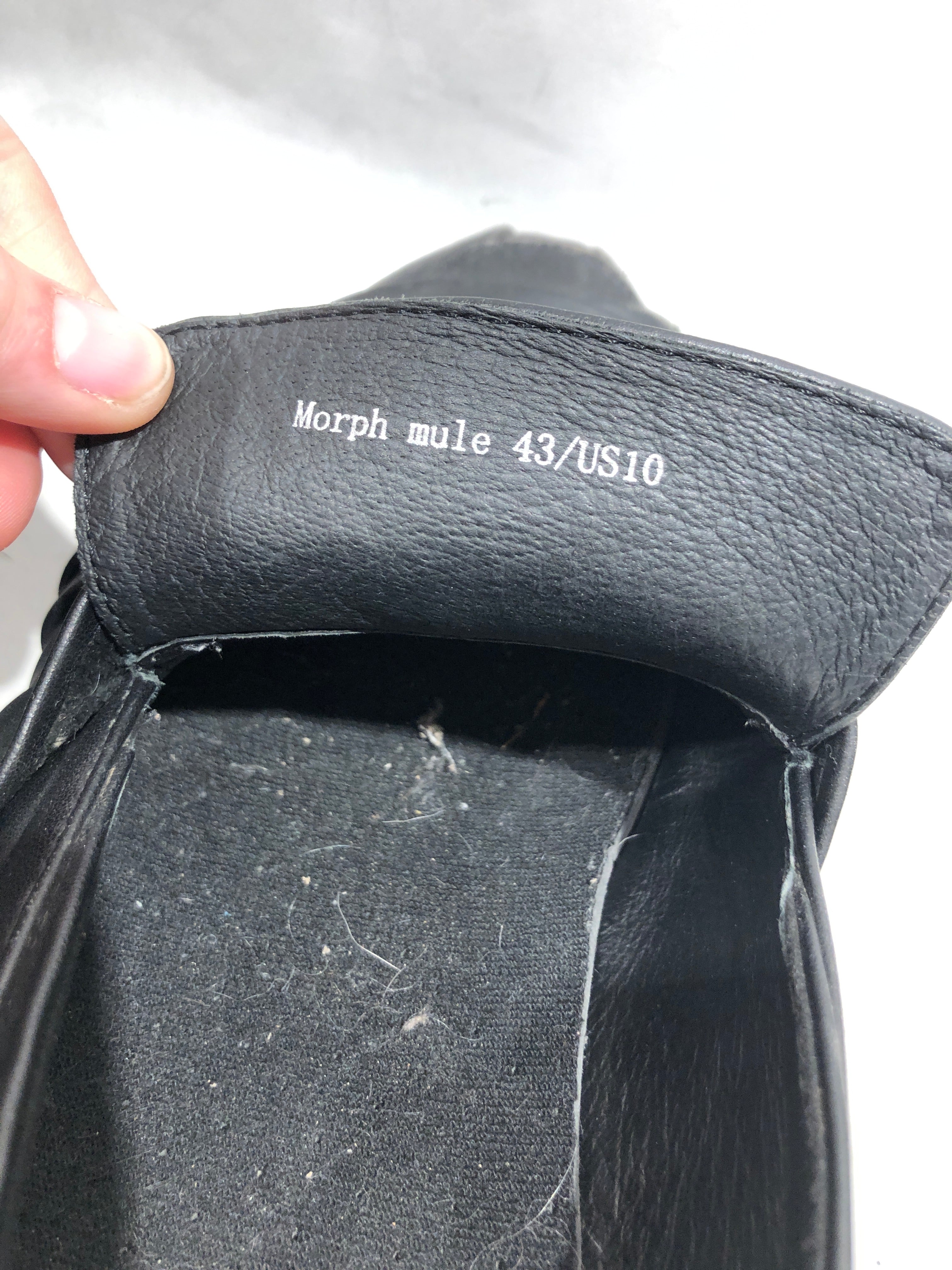 Rotten/Shoes/US 10/BLK/wrapped mules with vibram sole view 5