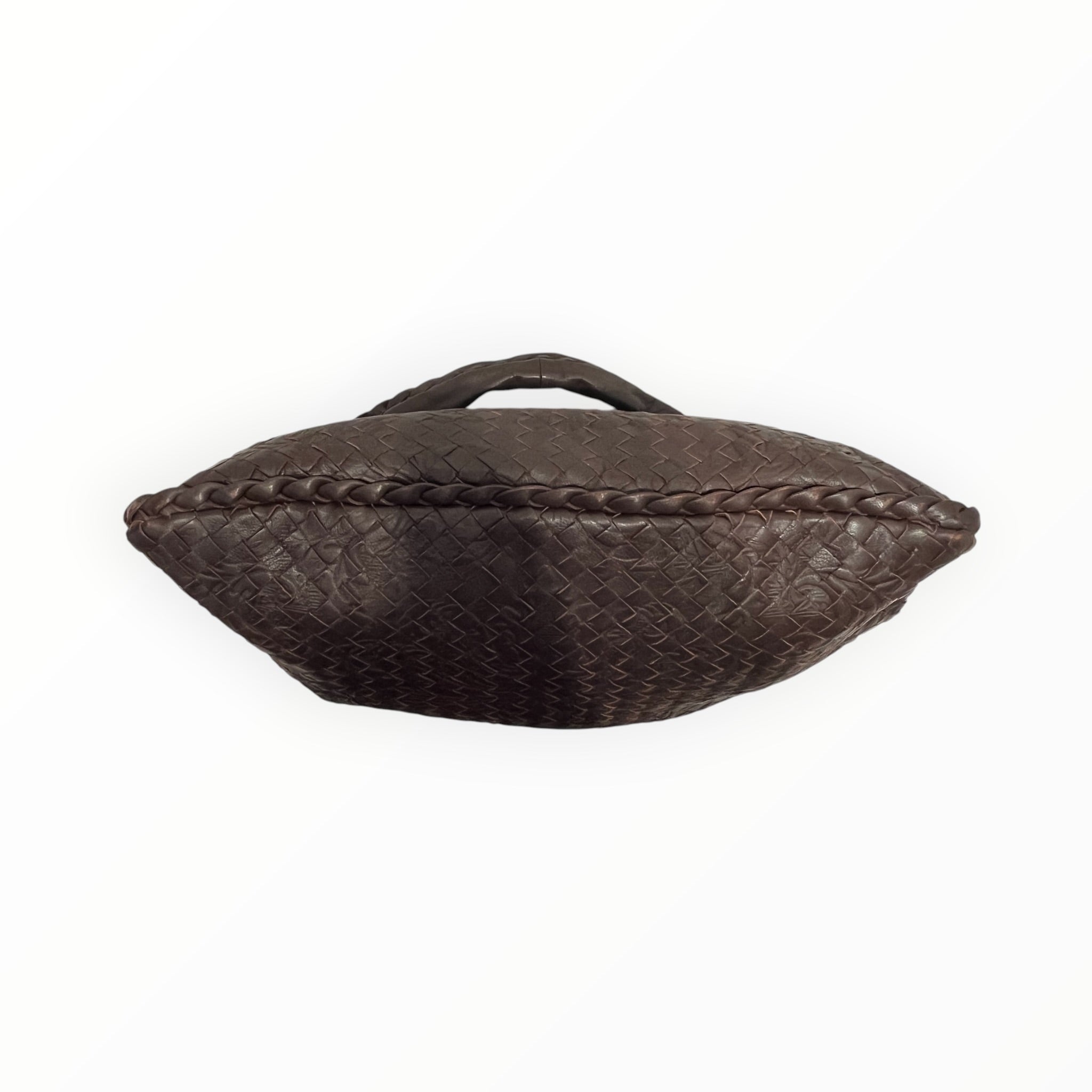 BOTTEGA VENETA/Bag/Leather/BRW/WOVEN HOBO EMBOSSED view 3