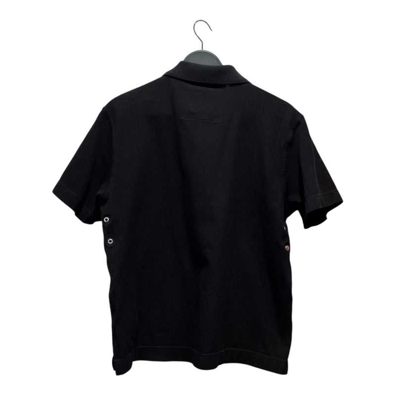 GIVENCHY/Polo Shirt/L/Cotton/BLK/Half Zip