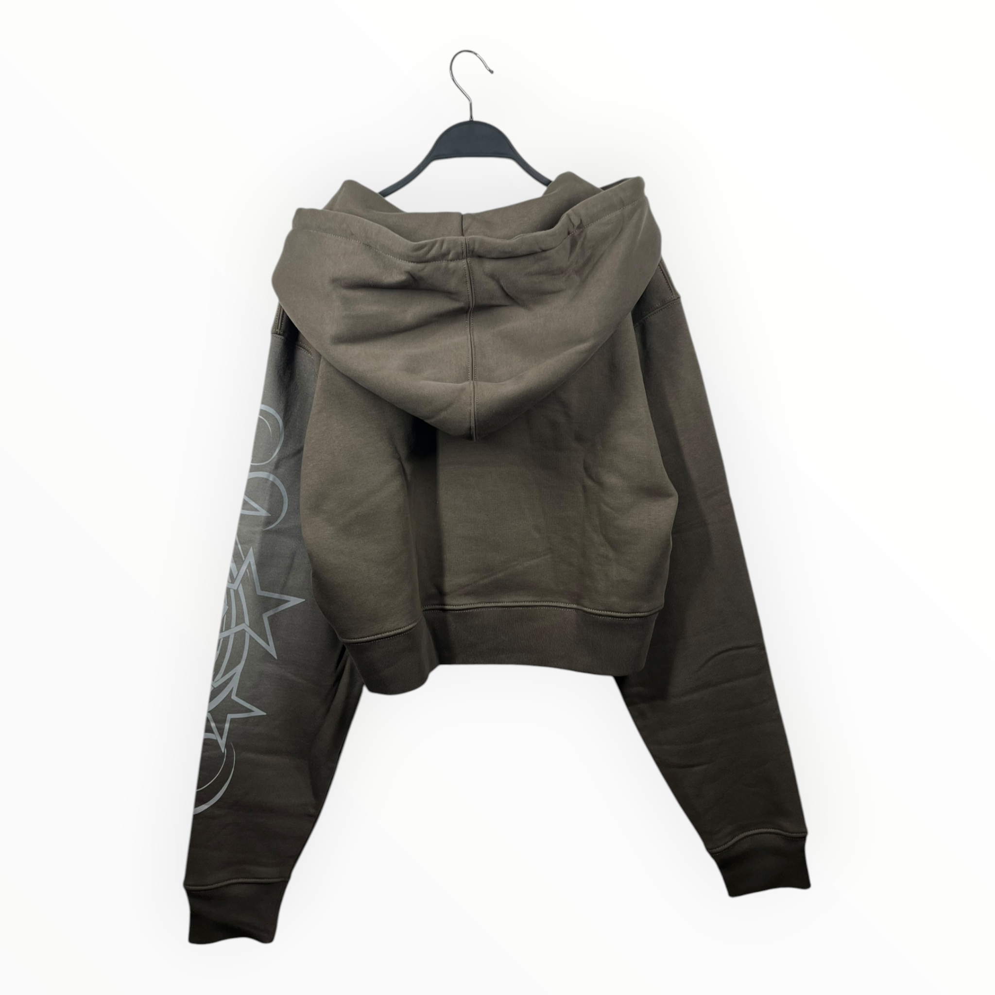 Y/PROJECT/MARC BY MARC JACOBS/Hoodie/XL/Cotton/BRW/FADED CROPPED HOODIE view 2