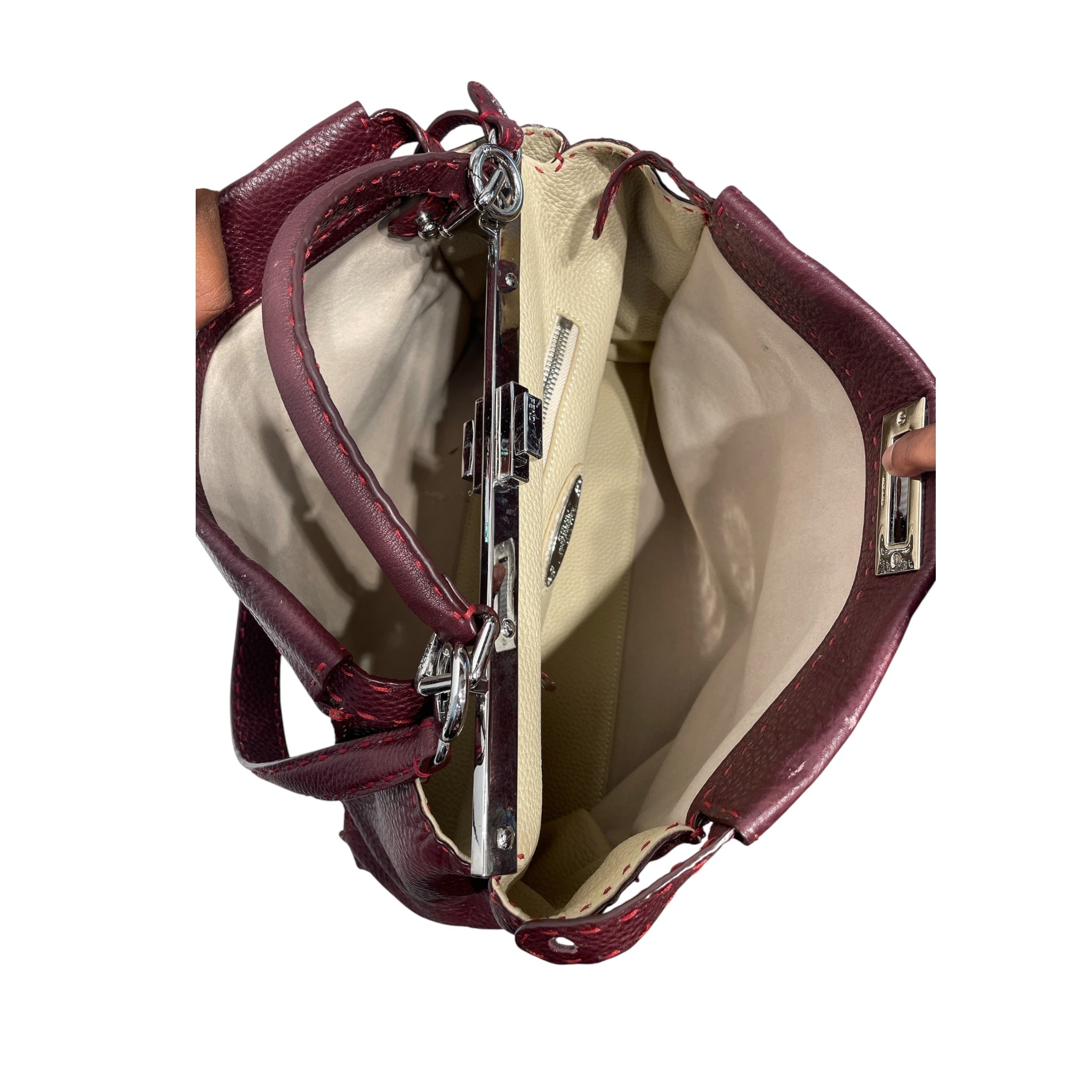 FENDI/Hand Bag/Leather/BRD/peekaboo view 4