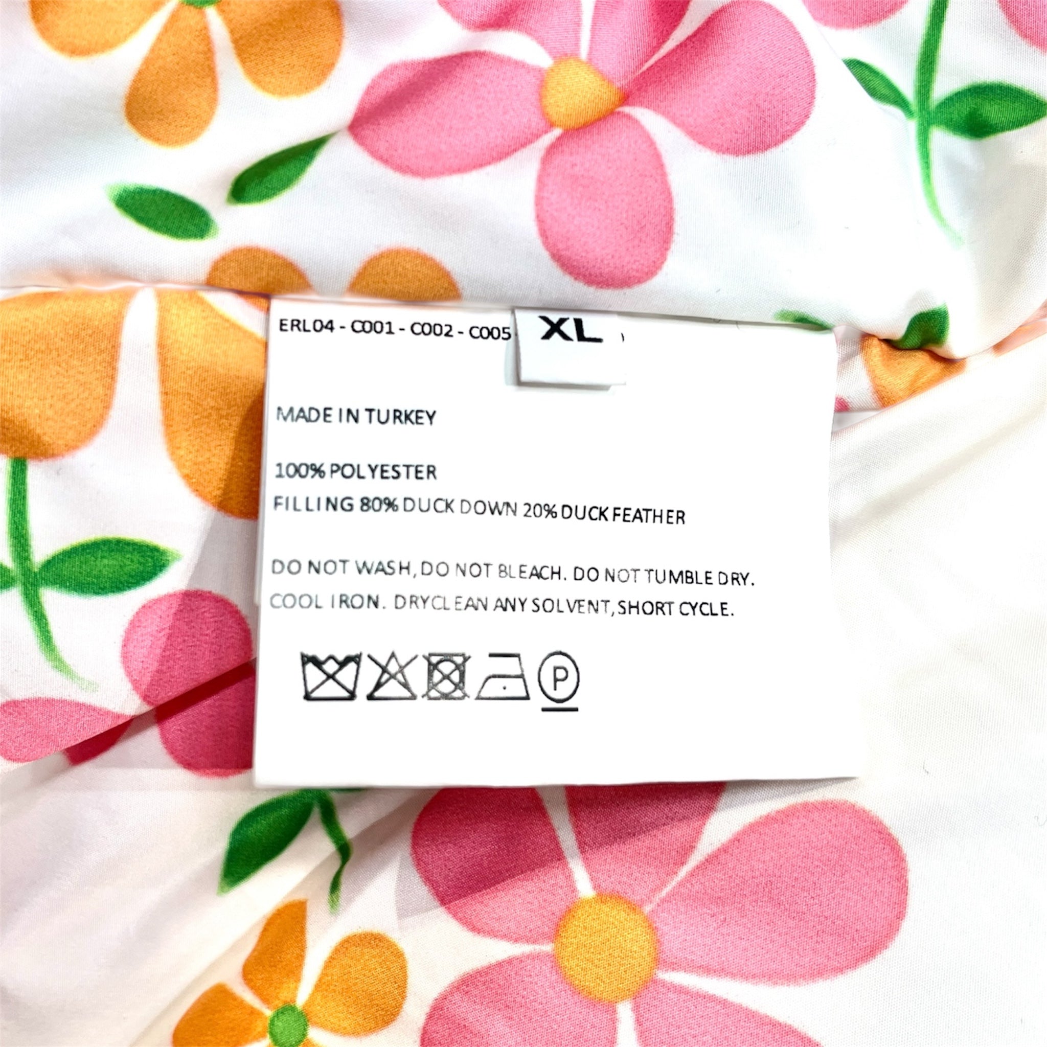 ERL/Puffer Jkt/XL/Polyester/WHT/FLOWERS view 4