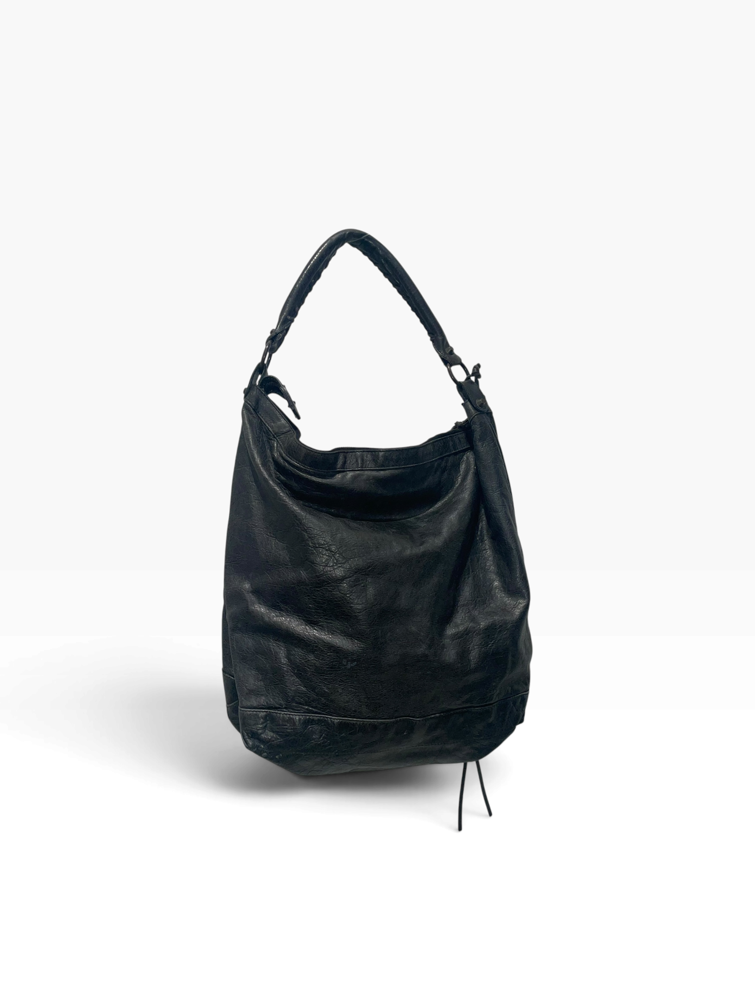 BALENCIAGA/Bag/Leather/BLK/Balenciaga day city bag view 2