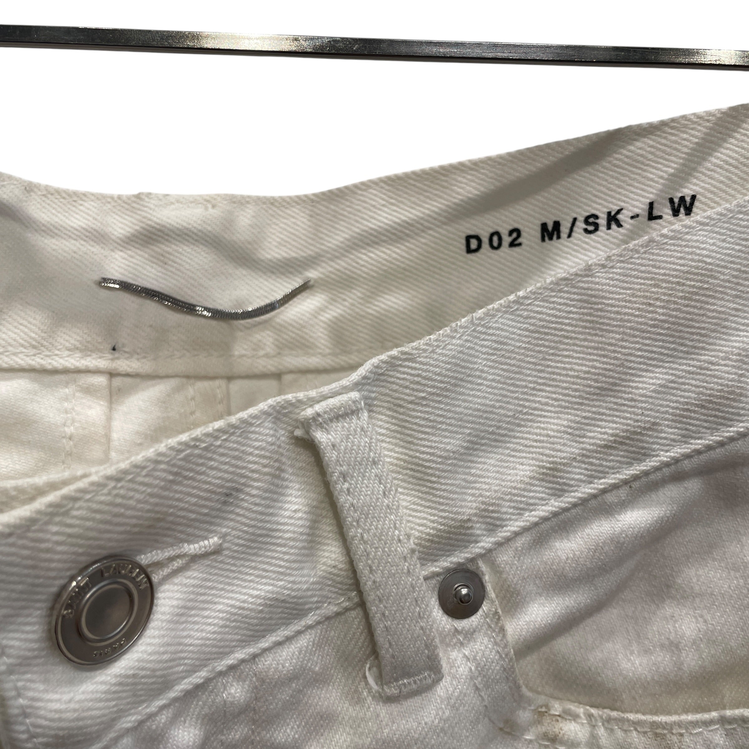 SAINT LAURENT/Overall/29/Cotton/WHT/D02 M/SK-LW view 4