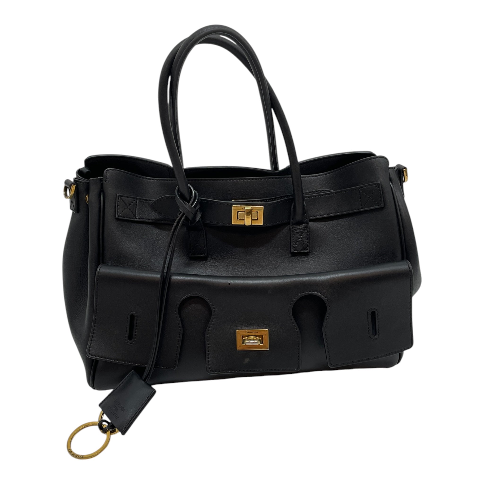 BALENCIAGA/Bag/Leather/BLK/BEL AIR SMALL BLACK view 1