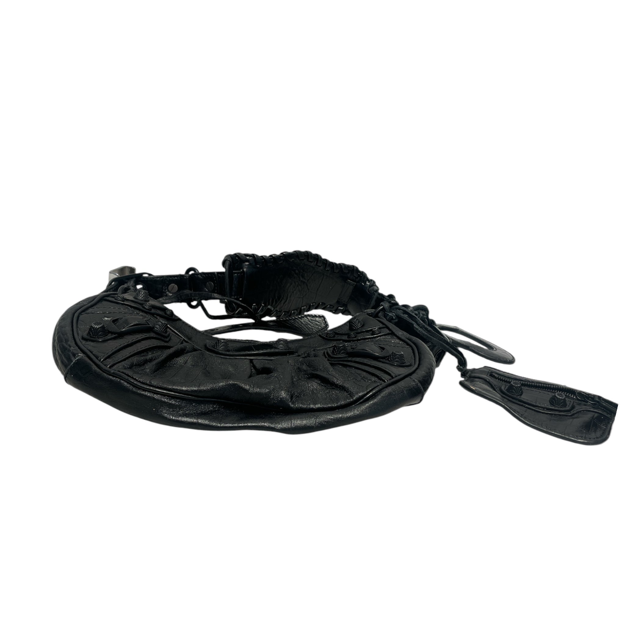 BALENCIAGA/Hand Bag/BLK/ALL BLACK LE CAGOLE view 3