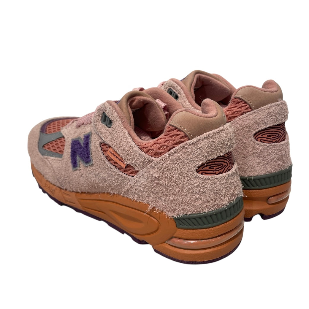 NEW BALANCE/Low-Sneakers/US 7/Border/Cotton/PNK/salehe bembury 990v2 view 2