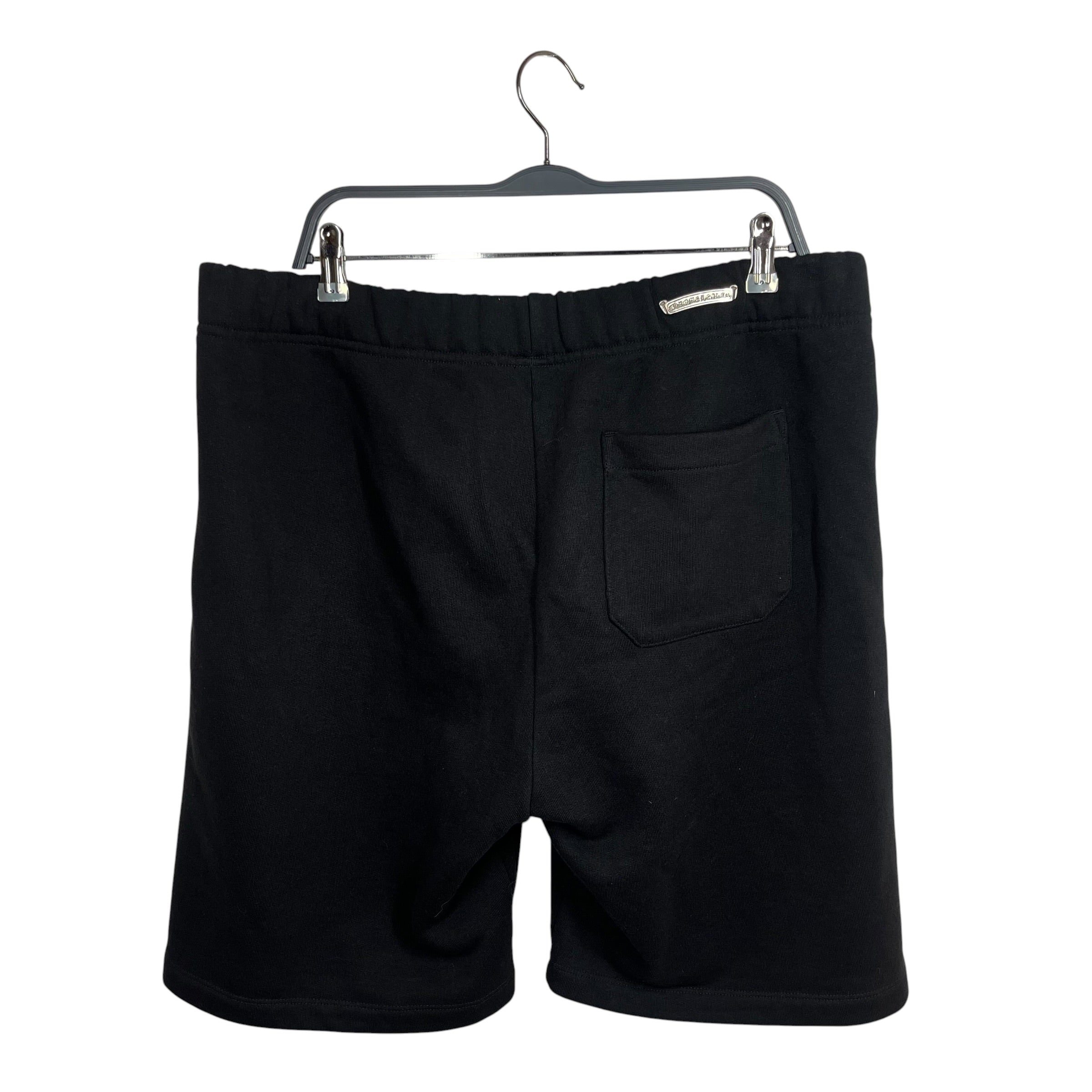 CHROME HEARTS/Shorts/XL/Cotton/BLK/scroll banner embroiderey view 2