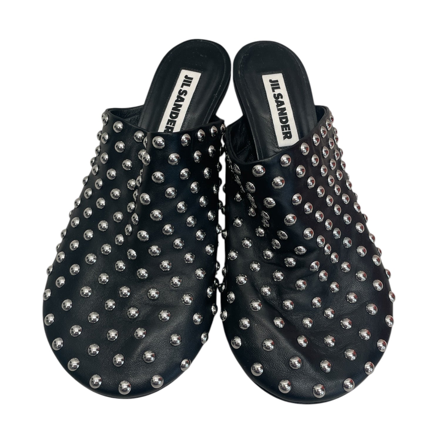 JIL SANDER/Heels/US 6/Leather/BLK/STUDDED view 3