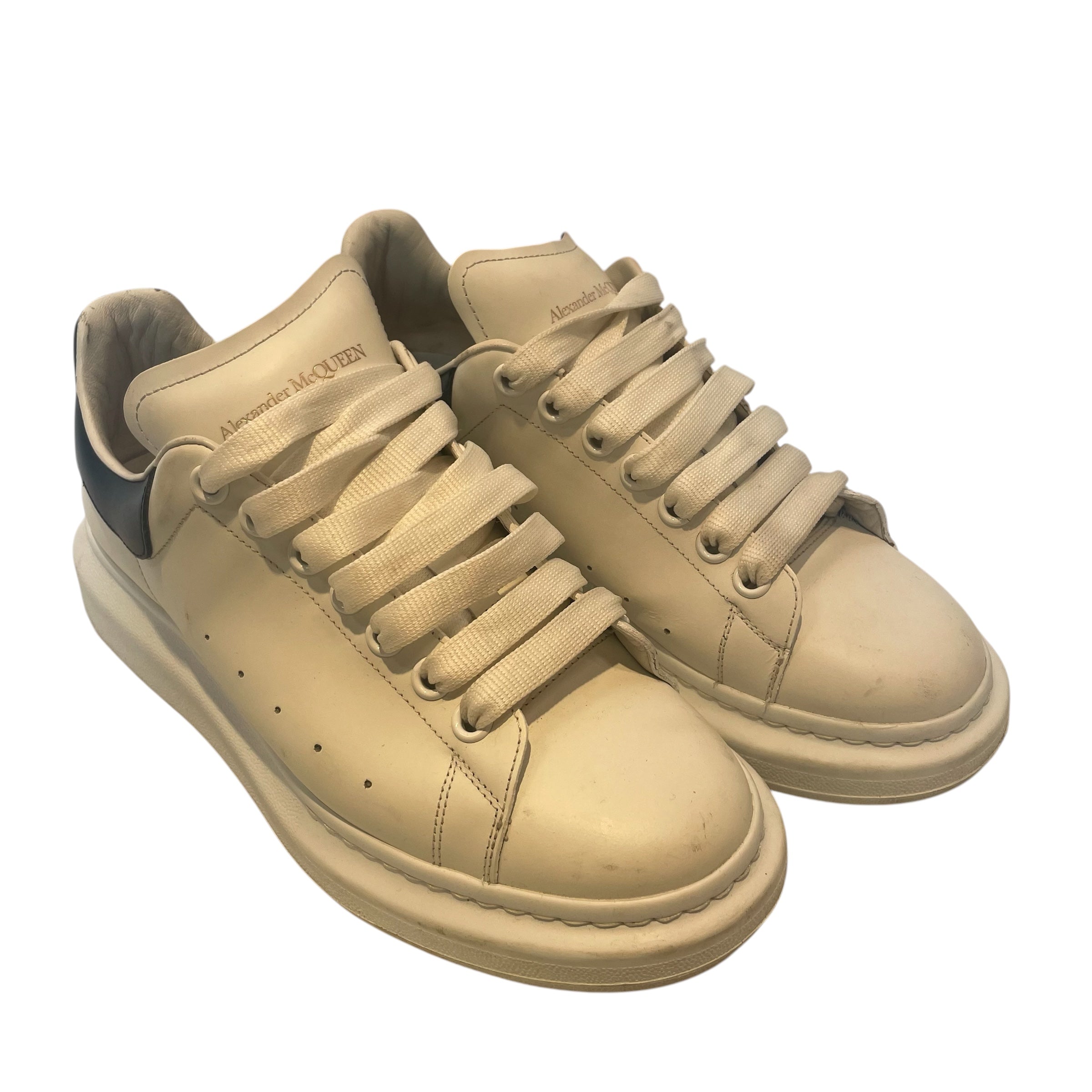 Alexander McQueen/Low-Sneakers/EU 41/Leather/WHT/OVERSIZED view 1