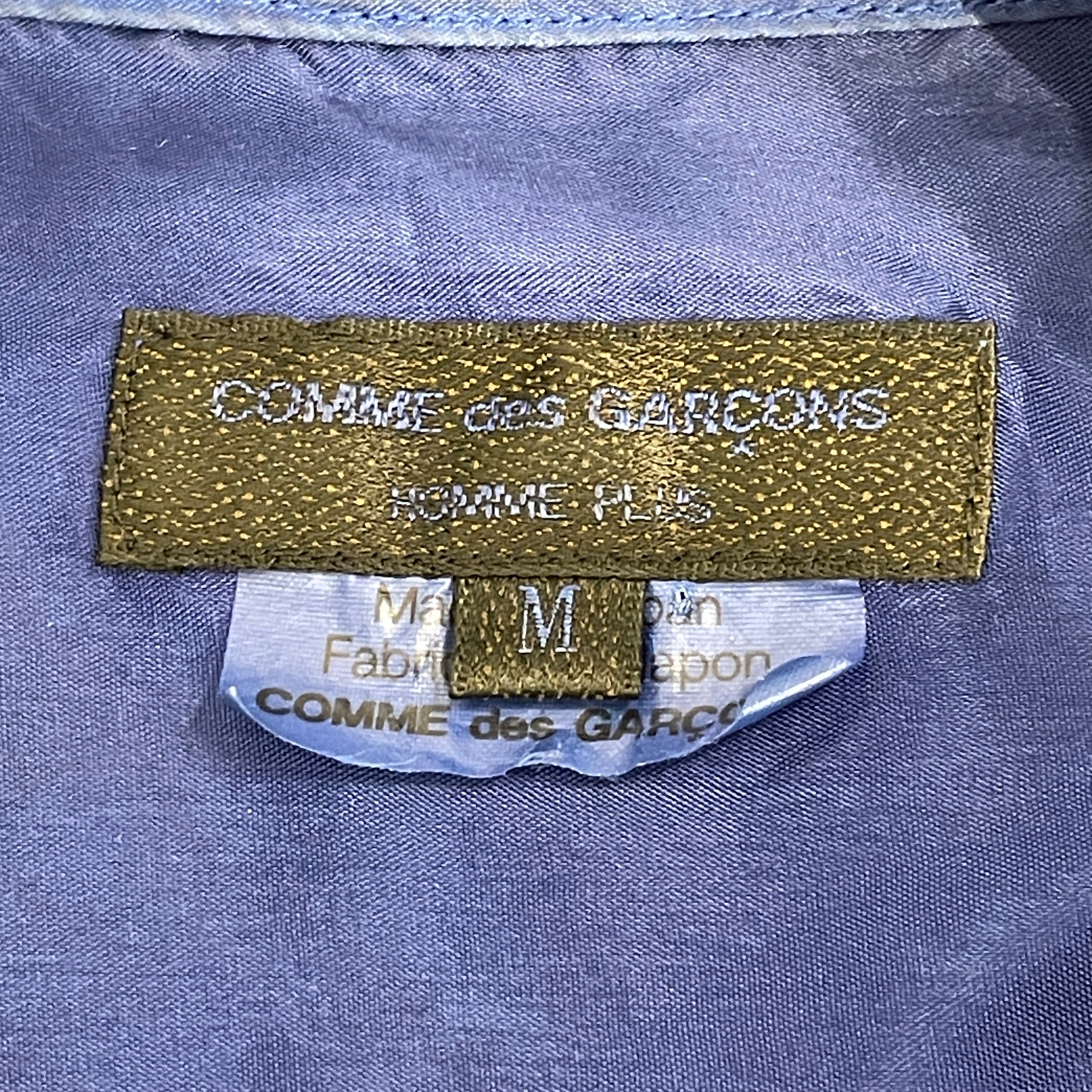 COMME des GARCONS/SS Shirt/M/Silk/BLU/Graphic/ view 4