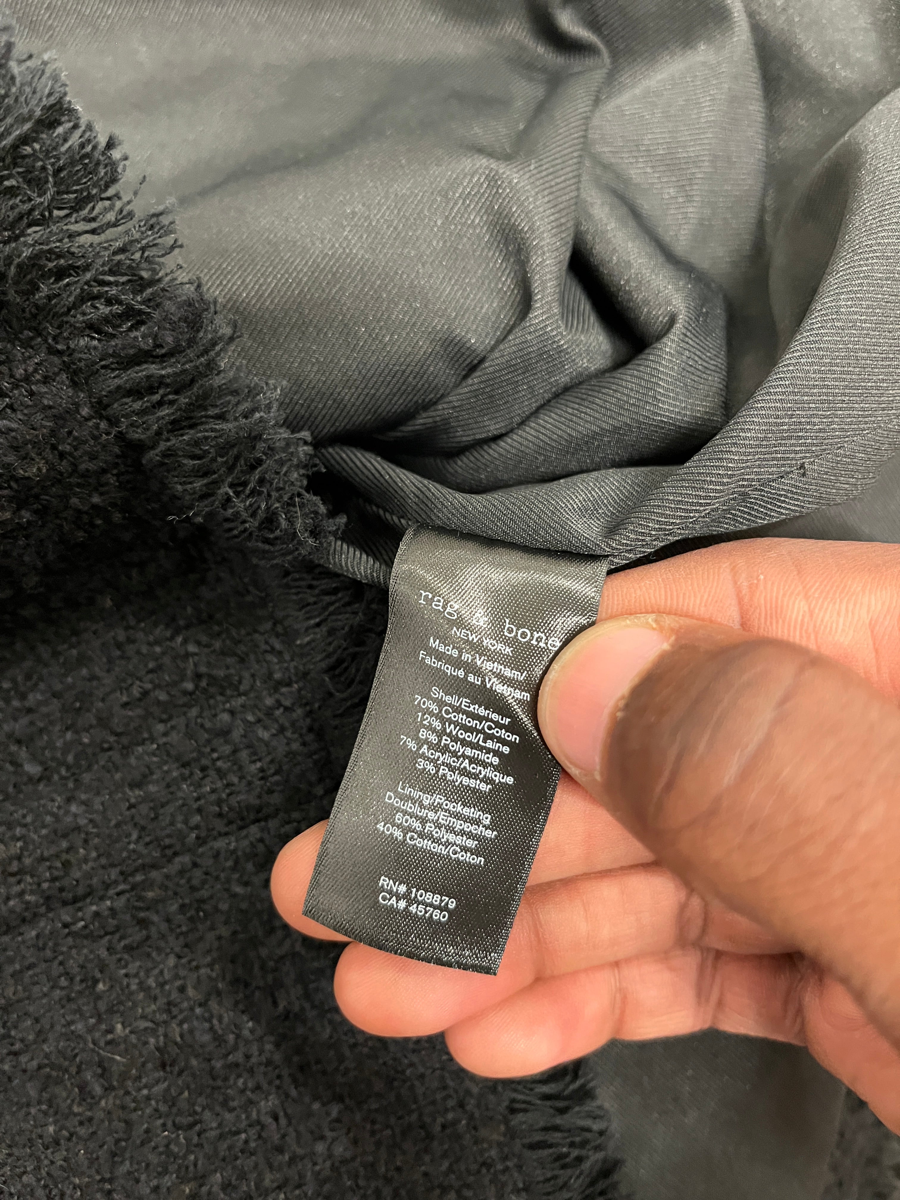 rag & bone/Tailored Jkt/10/Tweed/BLK/ view 5