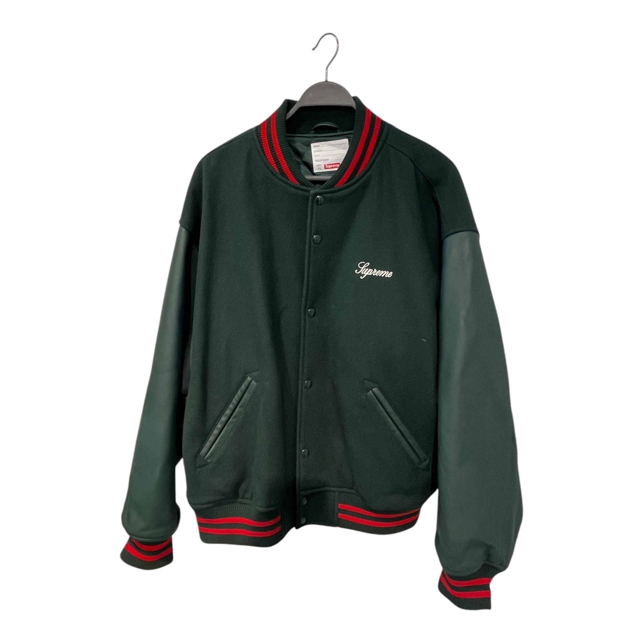 Supreme/Jacket/XL/Wool/GRN/cross varsity view 1