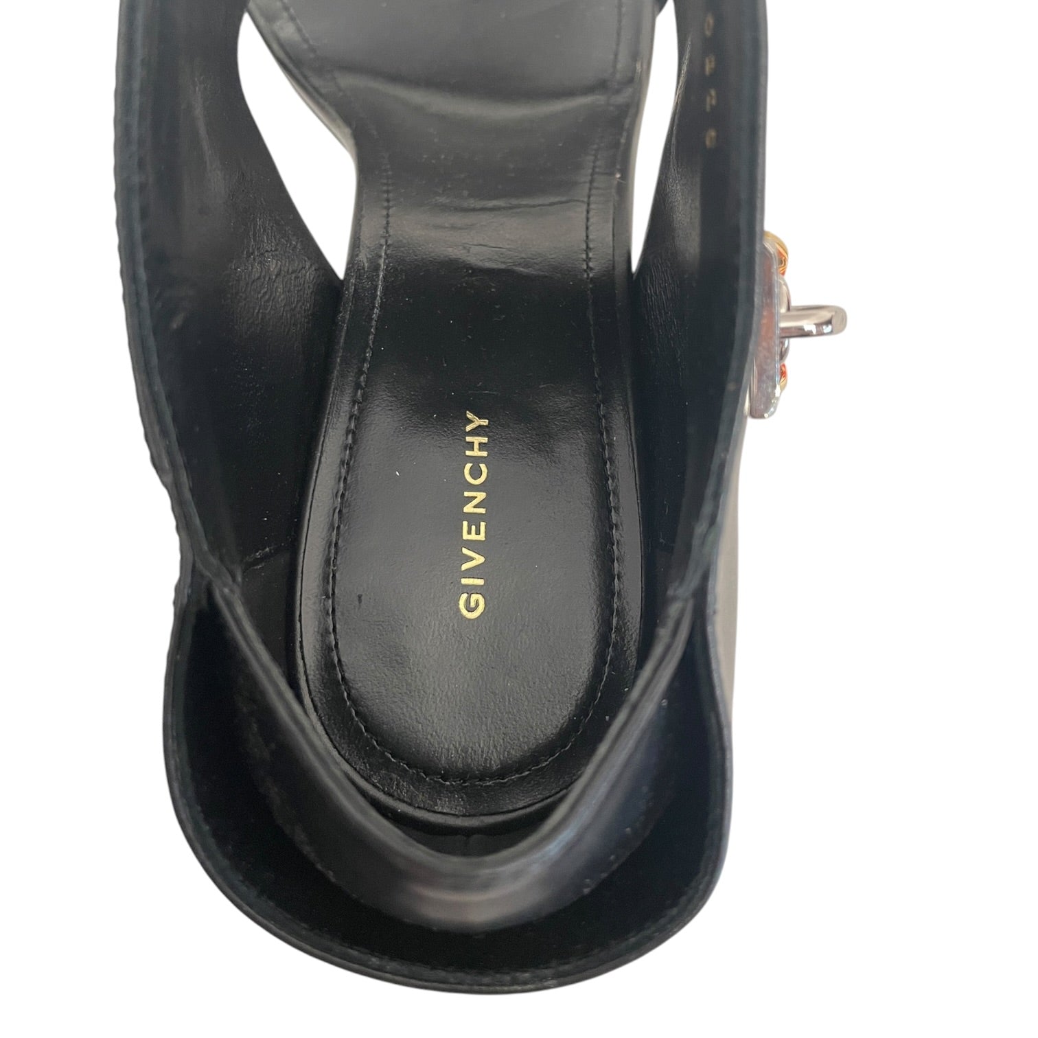 GIVENCHY/Heels/EU 36/Leather/BLK/LEATHER HEELED HEART LOCKET view 3