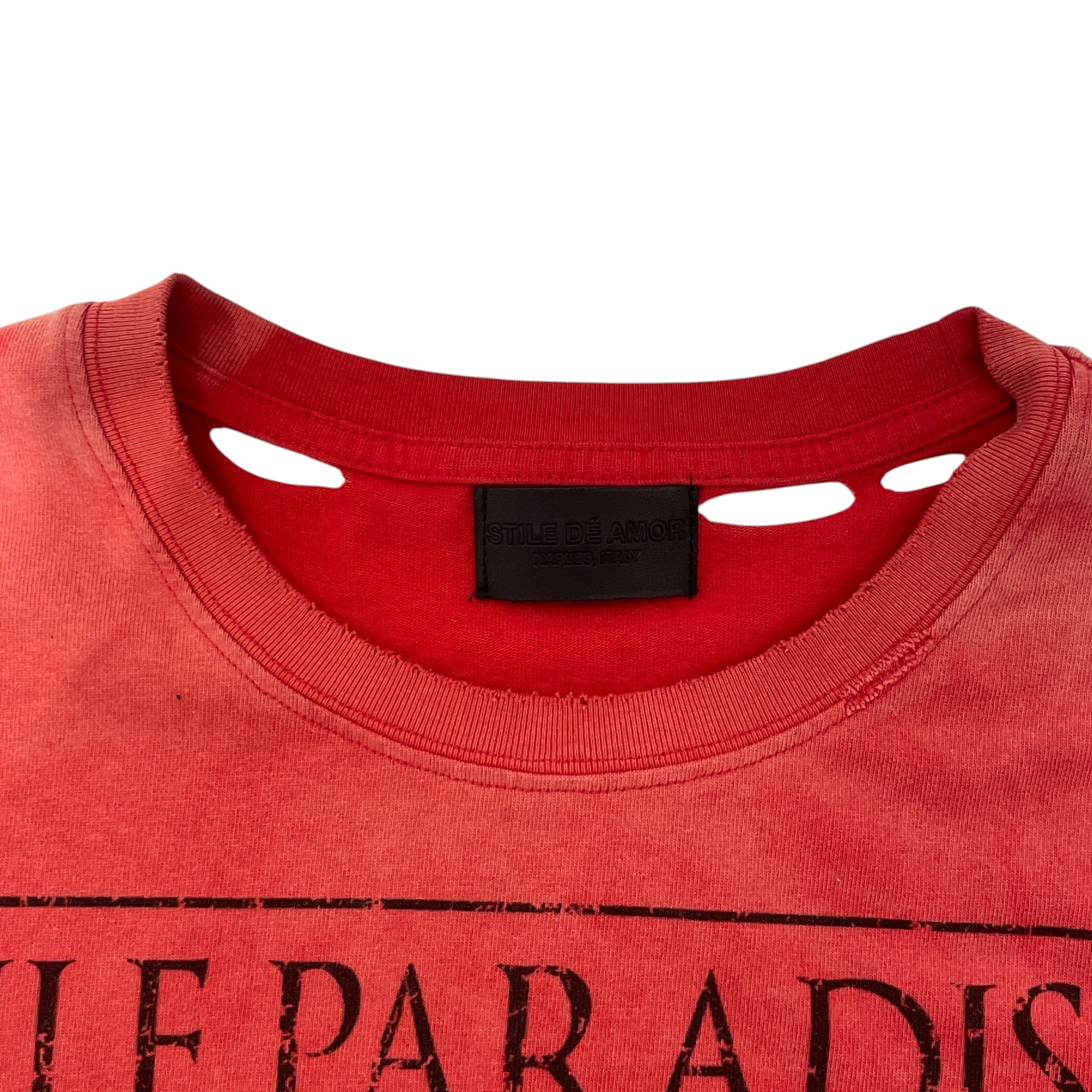 stile paradise/T-Shirt/L/Cotton/RED/AMOR view 3