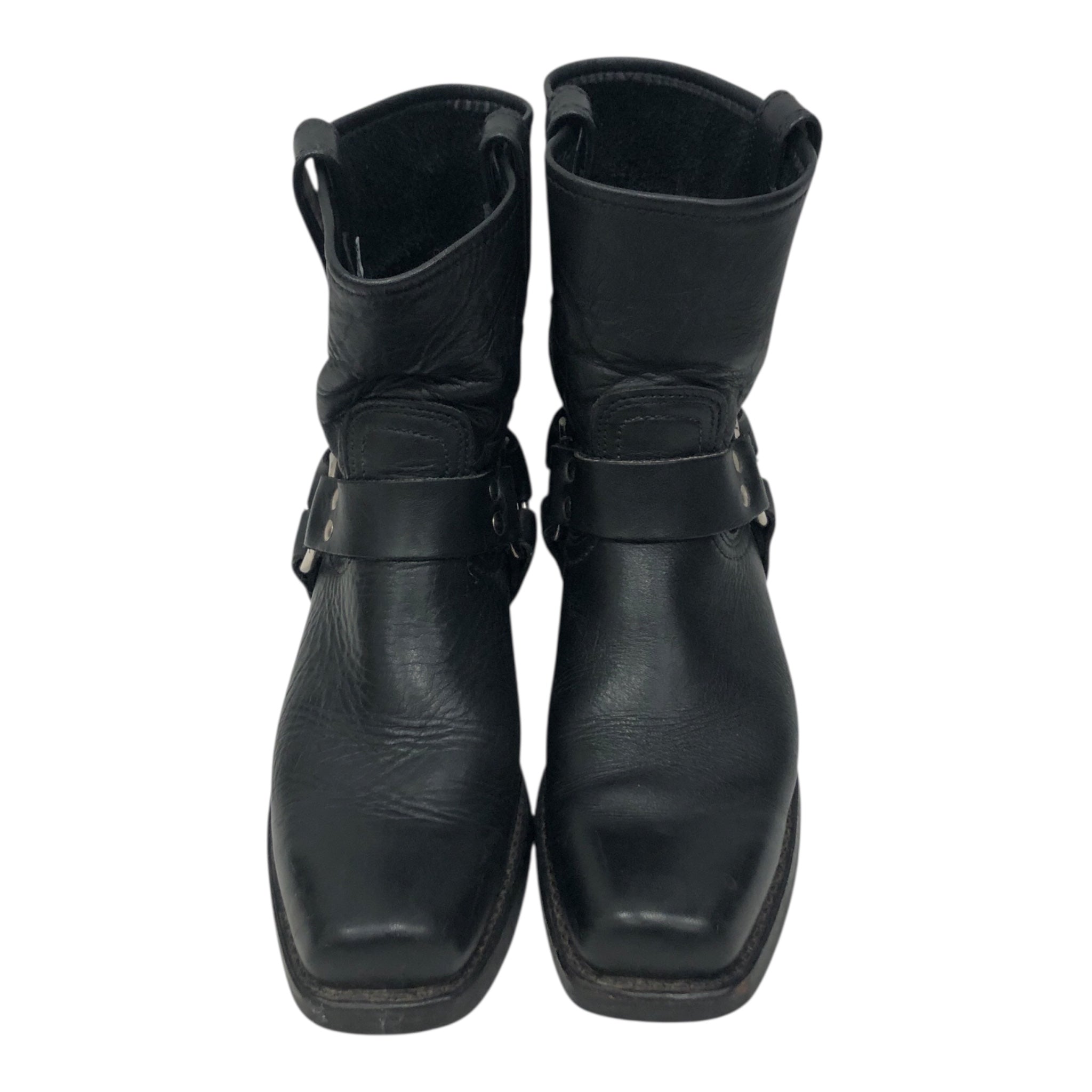 FRYE/Ankle Boots/Leather/BLK/ankle harness boot view 3