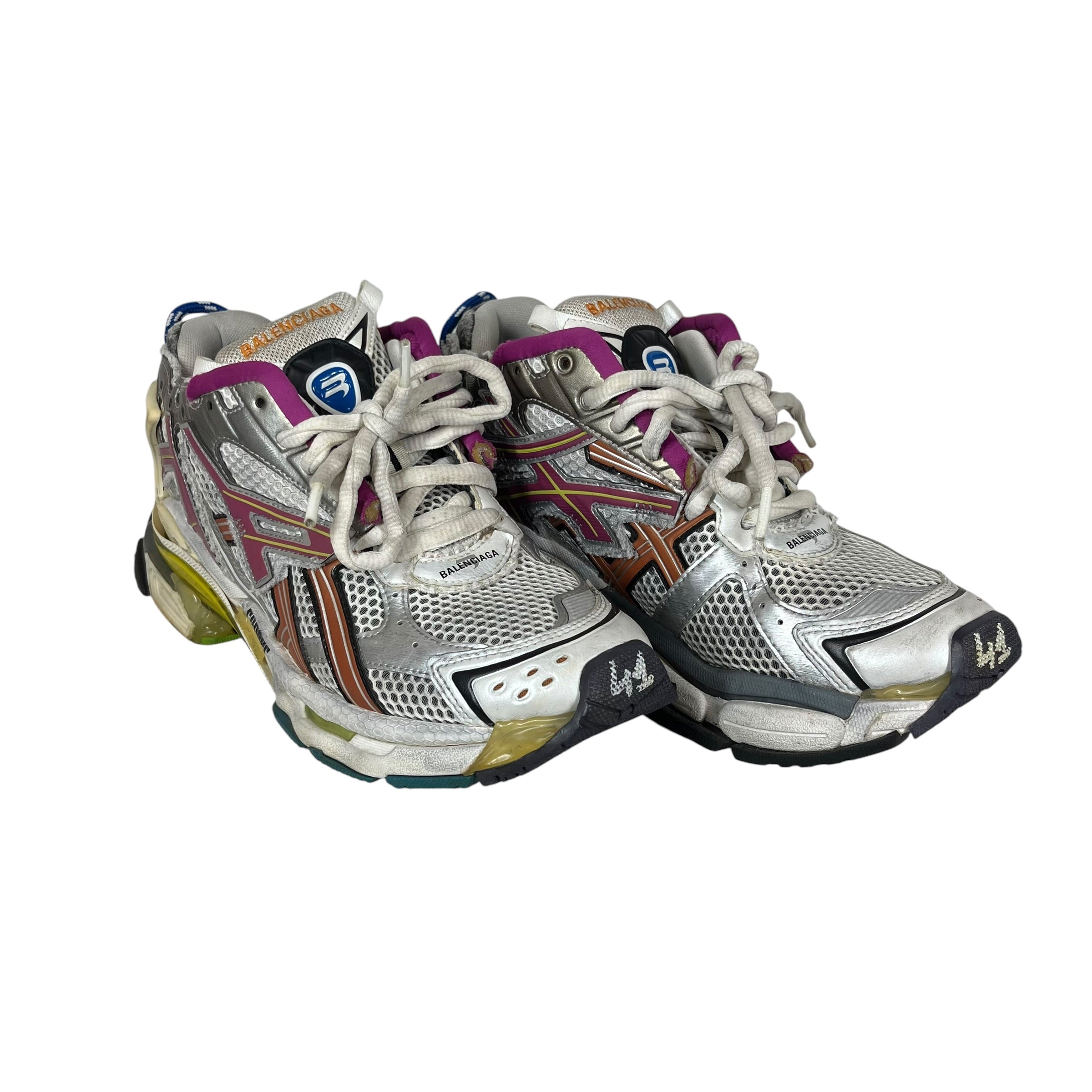 BALENCIAGA/Low-Sneakers/EU 41/Cotton/GRY/Muti Color Runners view 1
