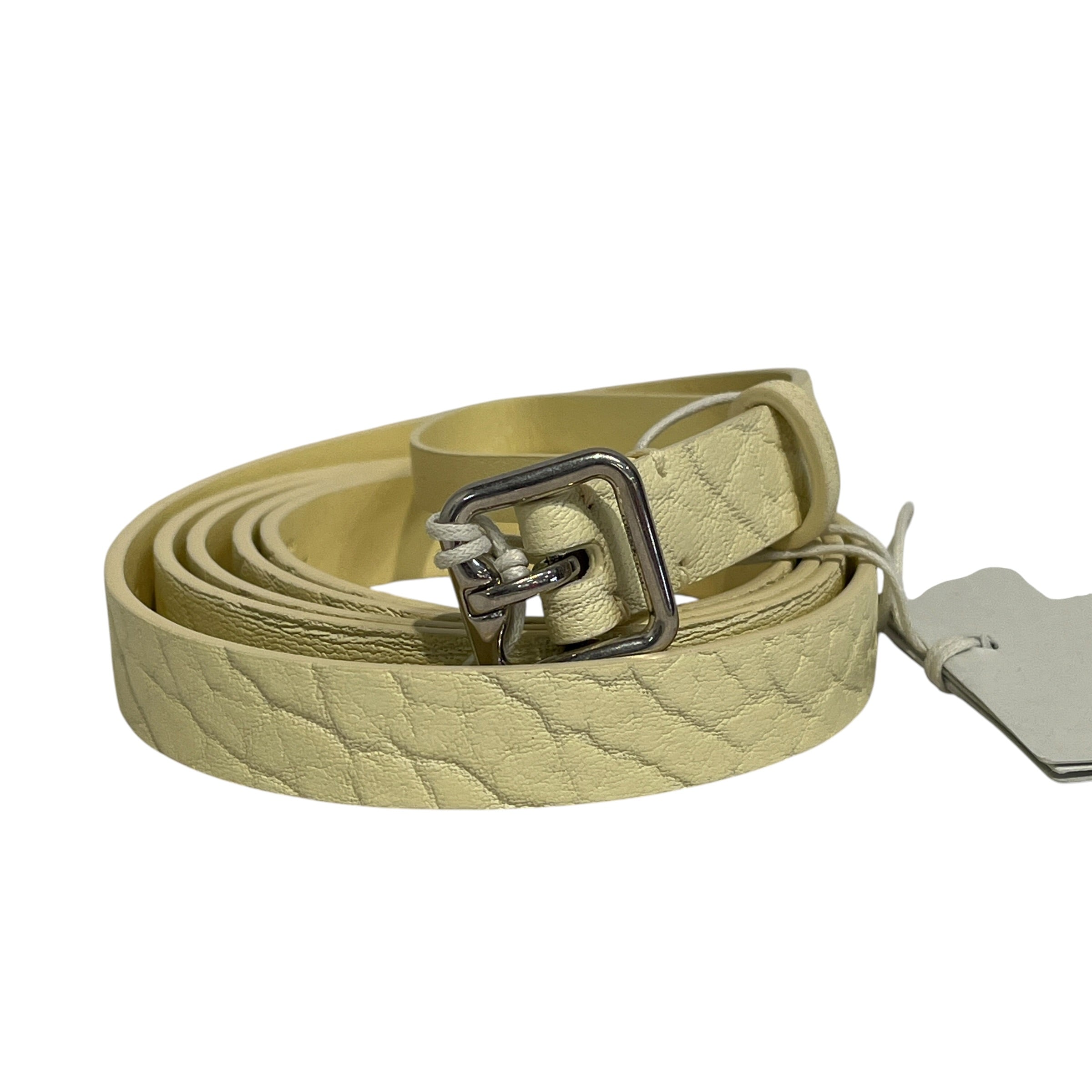 BURBERRY/Belt/Leather/YEL/L's/skinny pebbled leather view 1