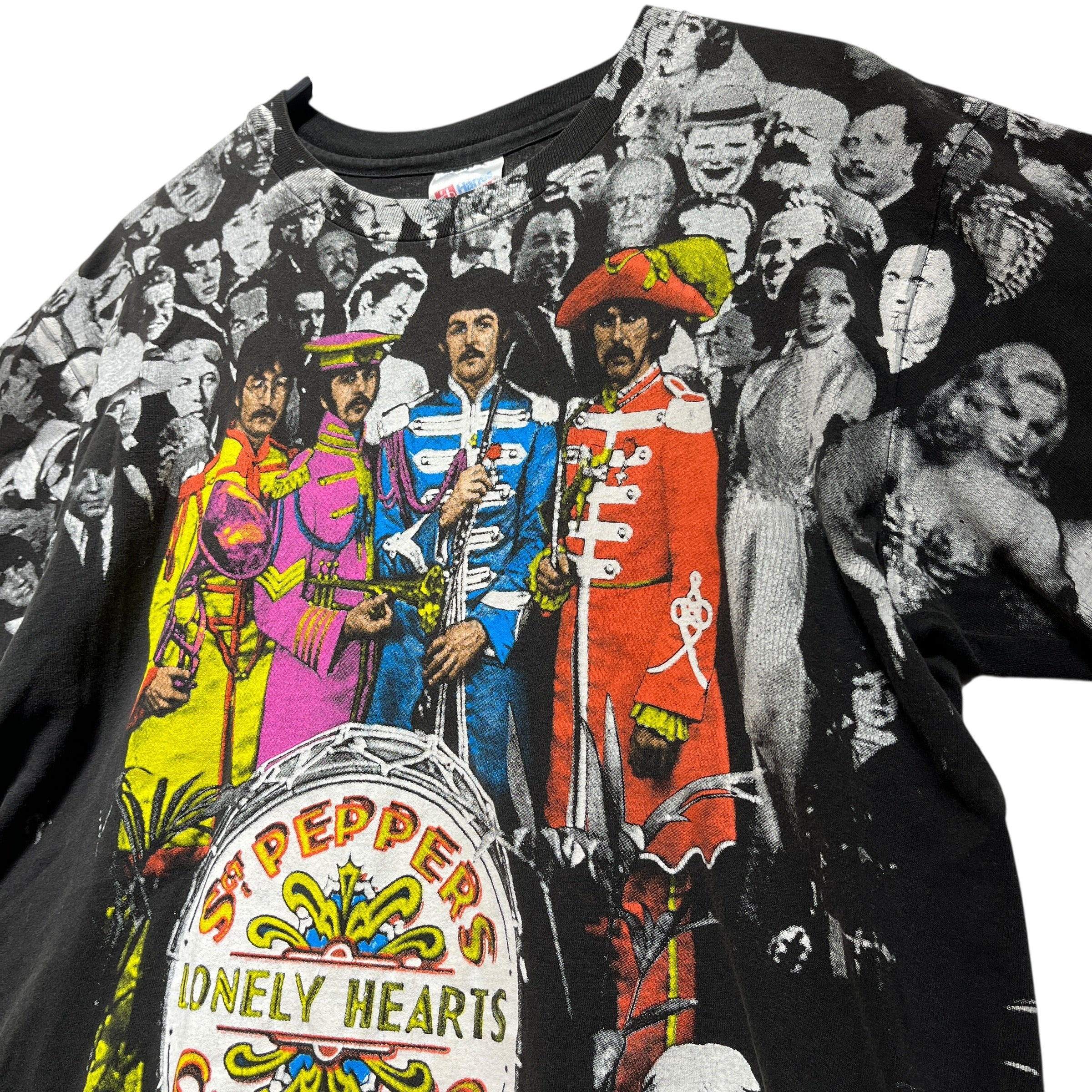 Vintage/LS T-Shirt/L/Cotton/BLK/90s beatles view 2