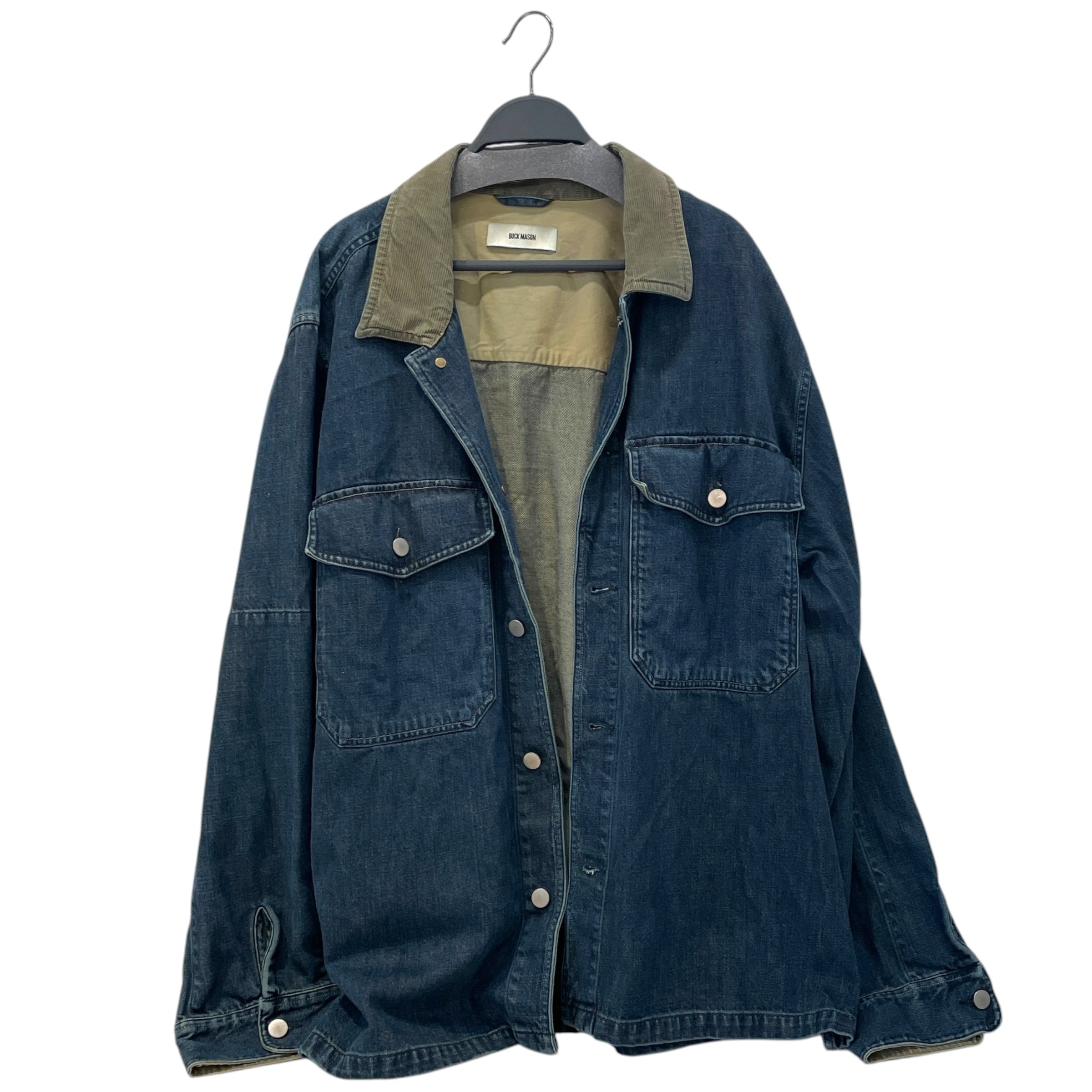 BUCK MASON/Denim Jkt/XXL/Cotton/NVY/ view 1