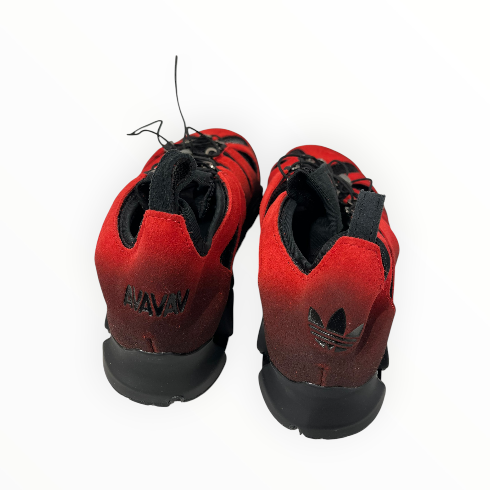 Y-3/AVAVAV/Low-Sneakers/US 8.5/Suede/RED/KH9687 AV MEGARIDE CUTOUT view 2