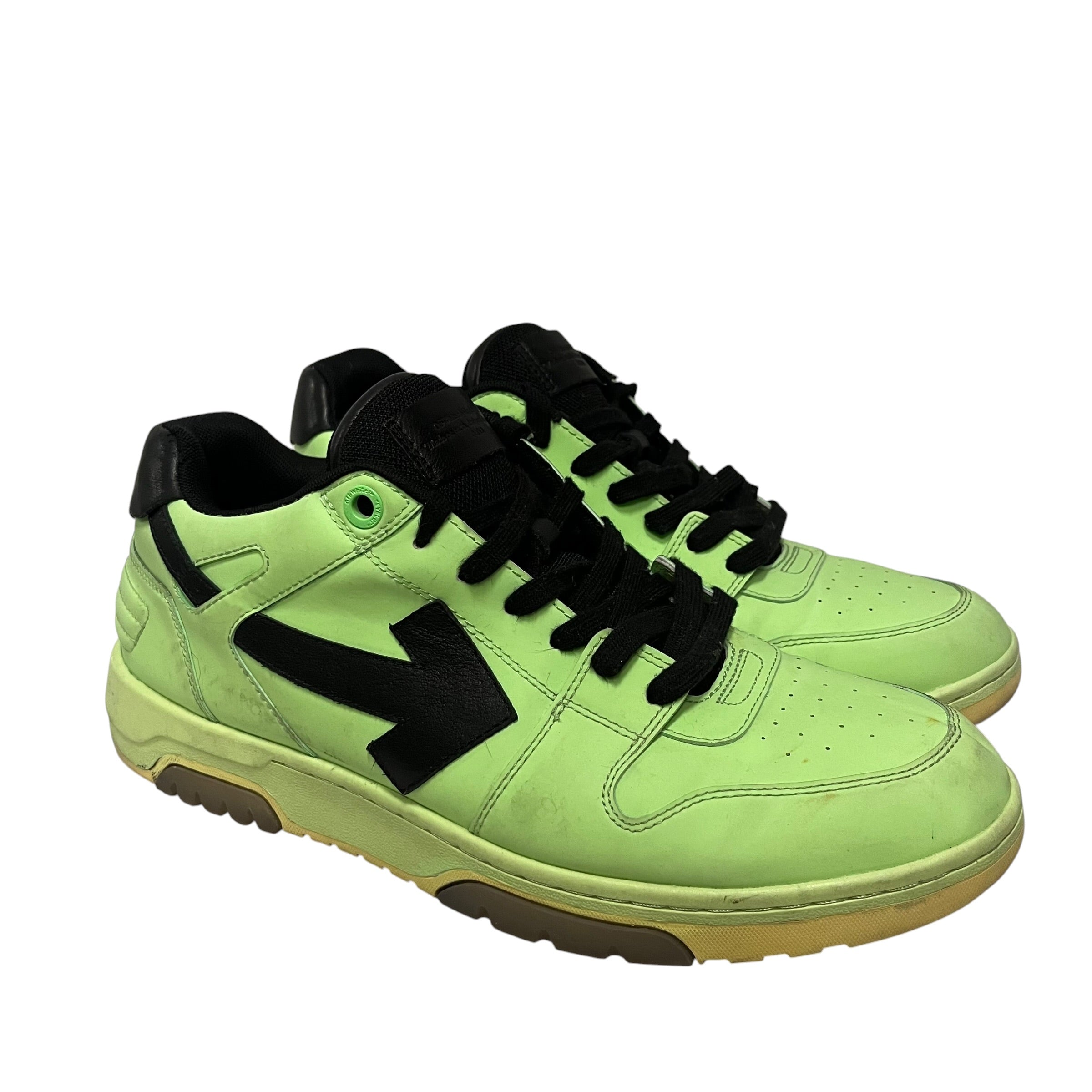 OFF-WHITE/Low-Sneakers/EU 45/Leather/GRN/FLUORESCENT UV REACTIVE view 1
