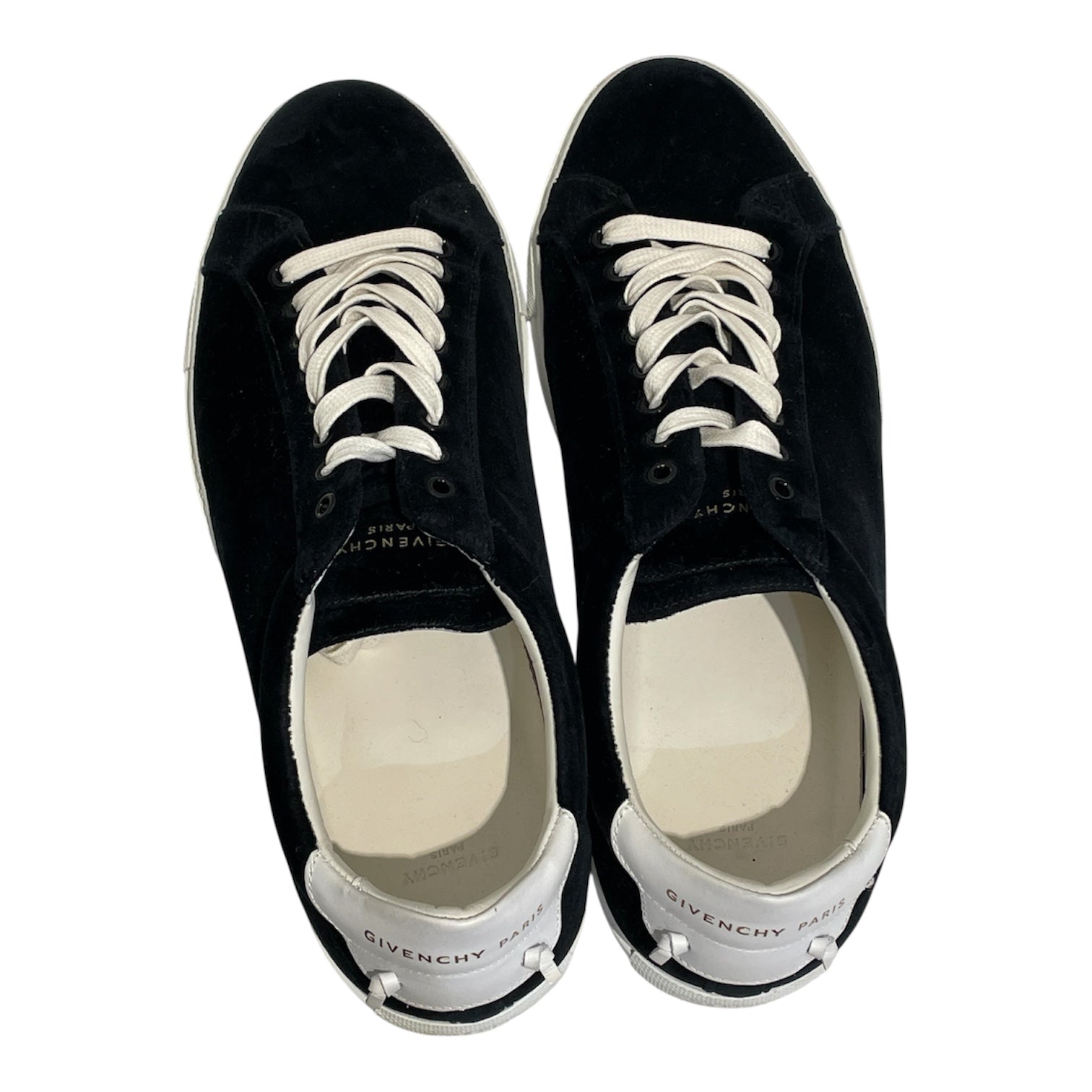 GIVENCHY/Low-Sneakers/EU 43/BLK/Black velvet sneakers view 4