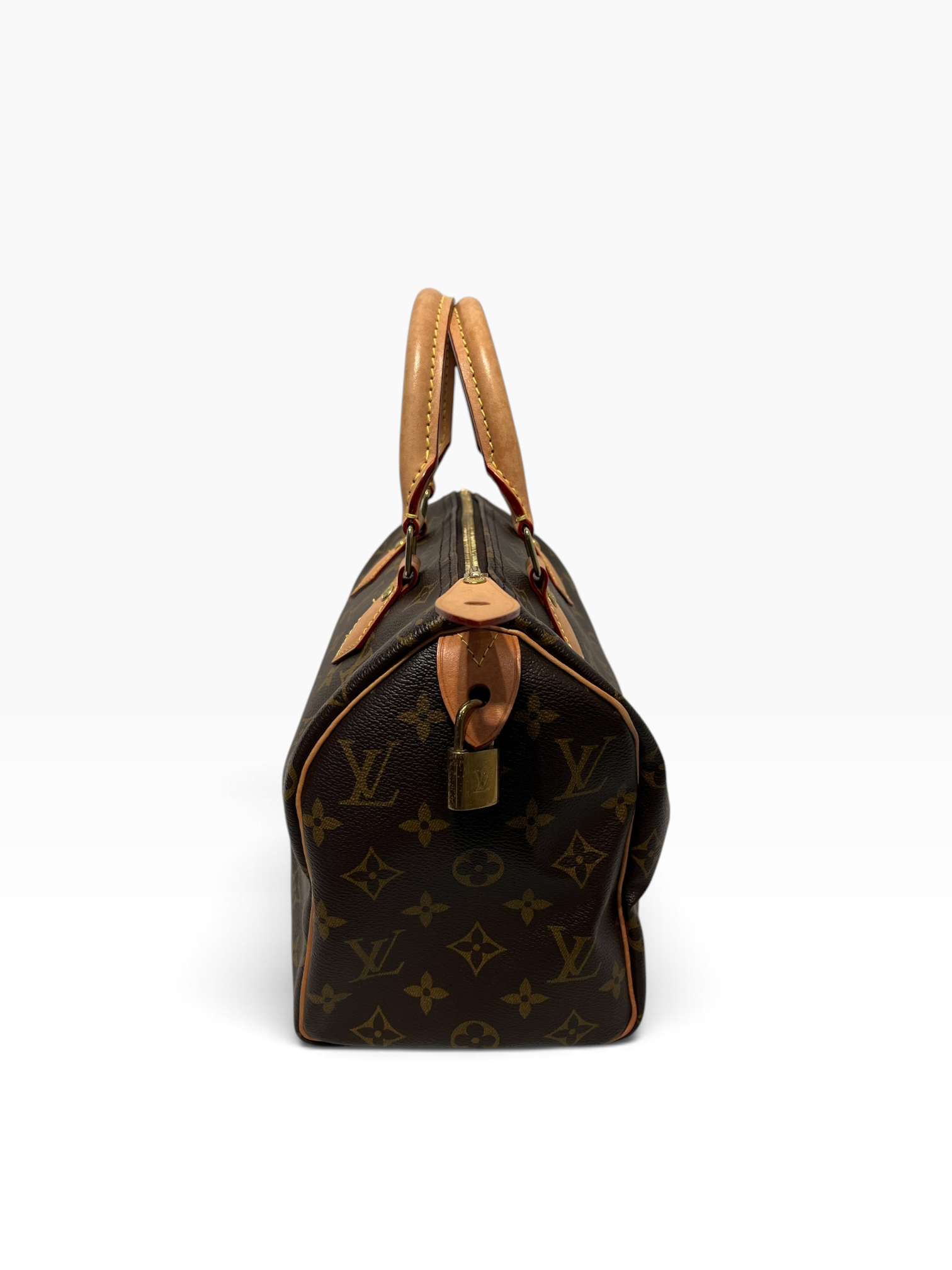 LOUIS VUITTON/Boston Bag/Monogram/Leather/BRW/Speedy Bandouliere view 2