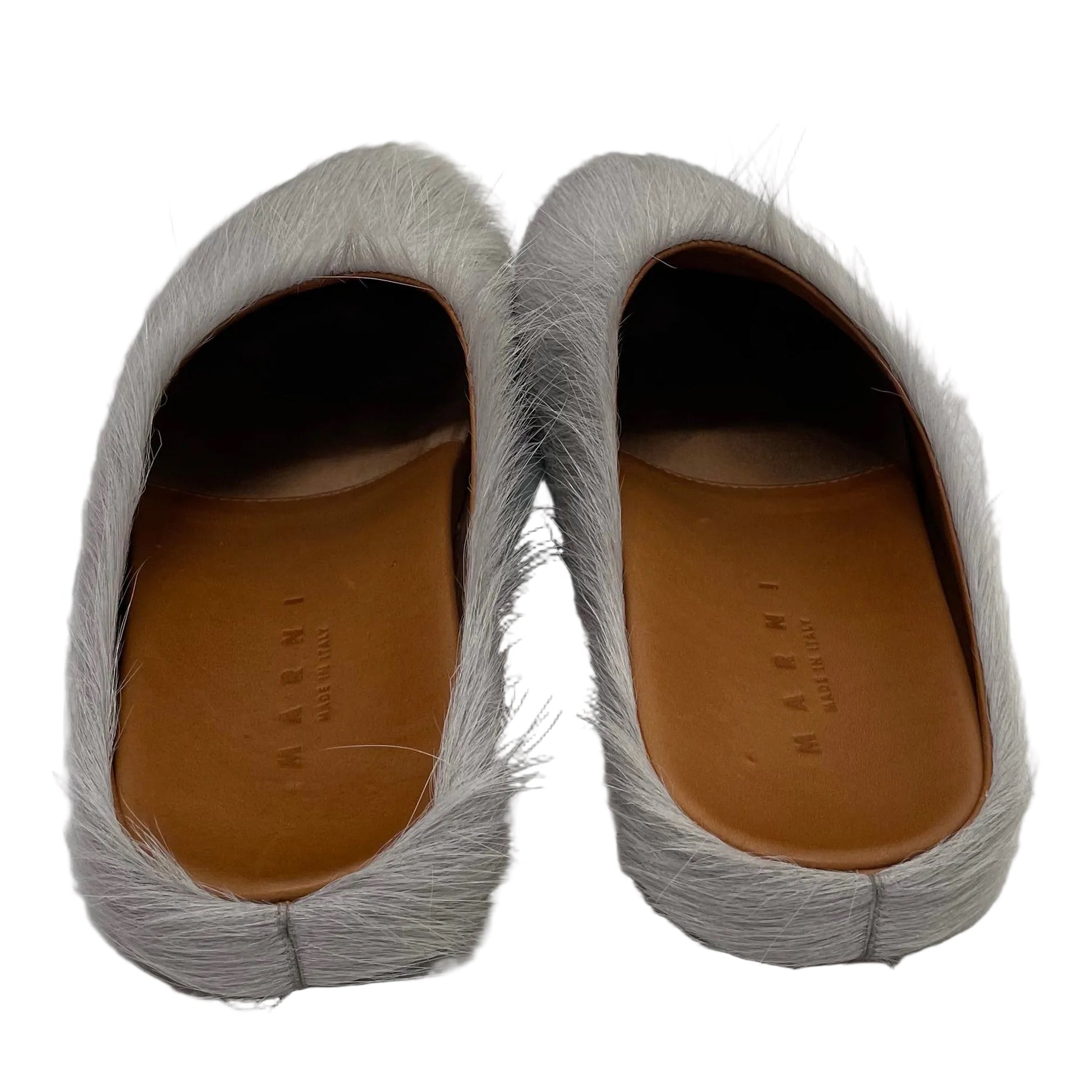 MARNI/Shoes/EU 38/Fake Fur/GRY/FUSSBELT SABOT MULES view 5
