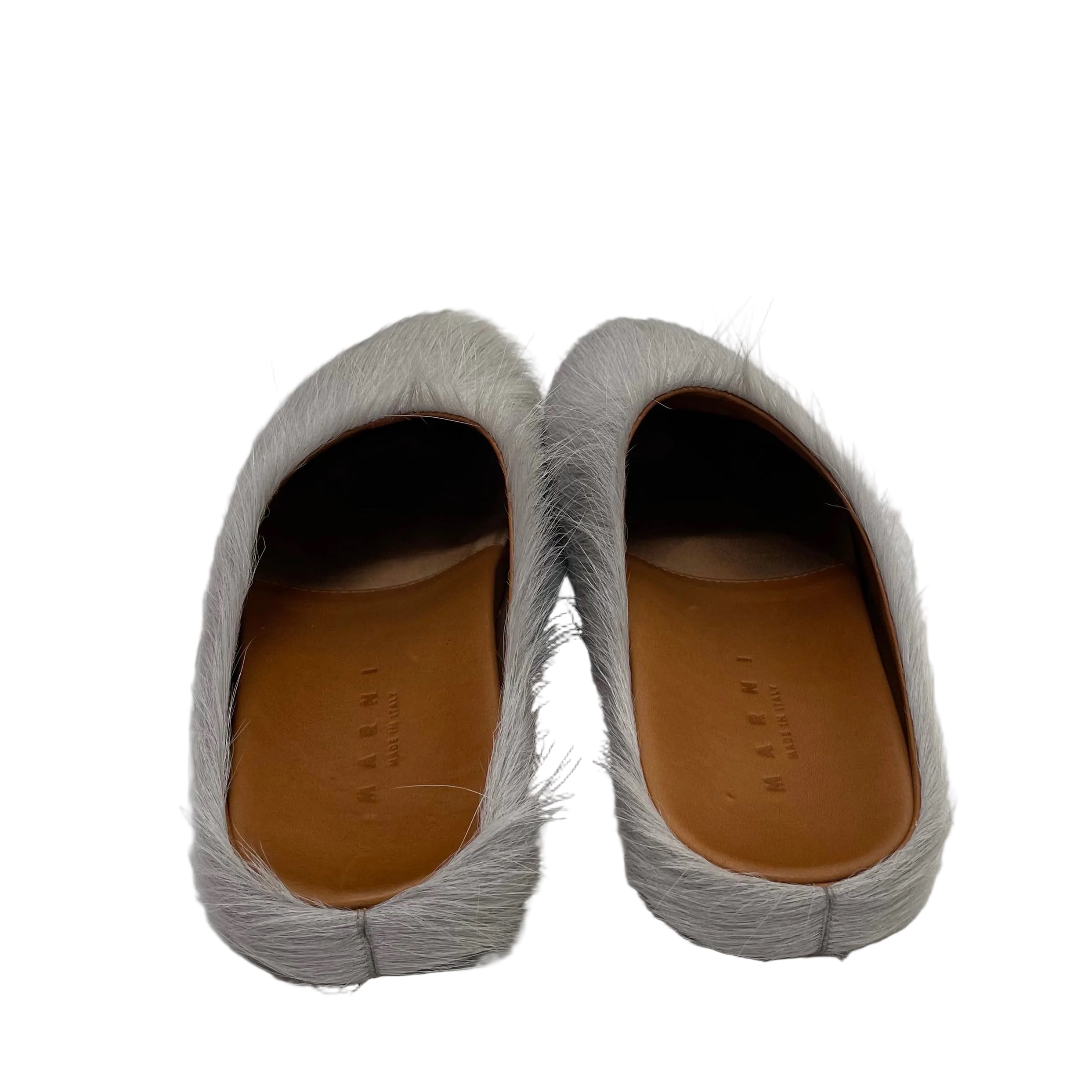 MARNI/Shoes/EU 38/Fake Fur/GRY/FUSSBELT SABOT MULES view 4