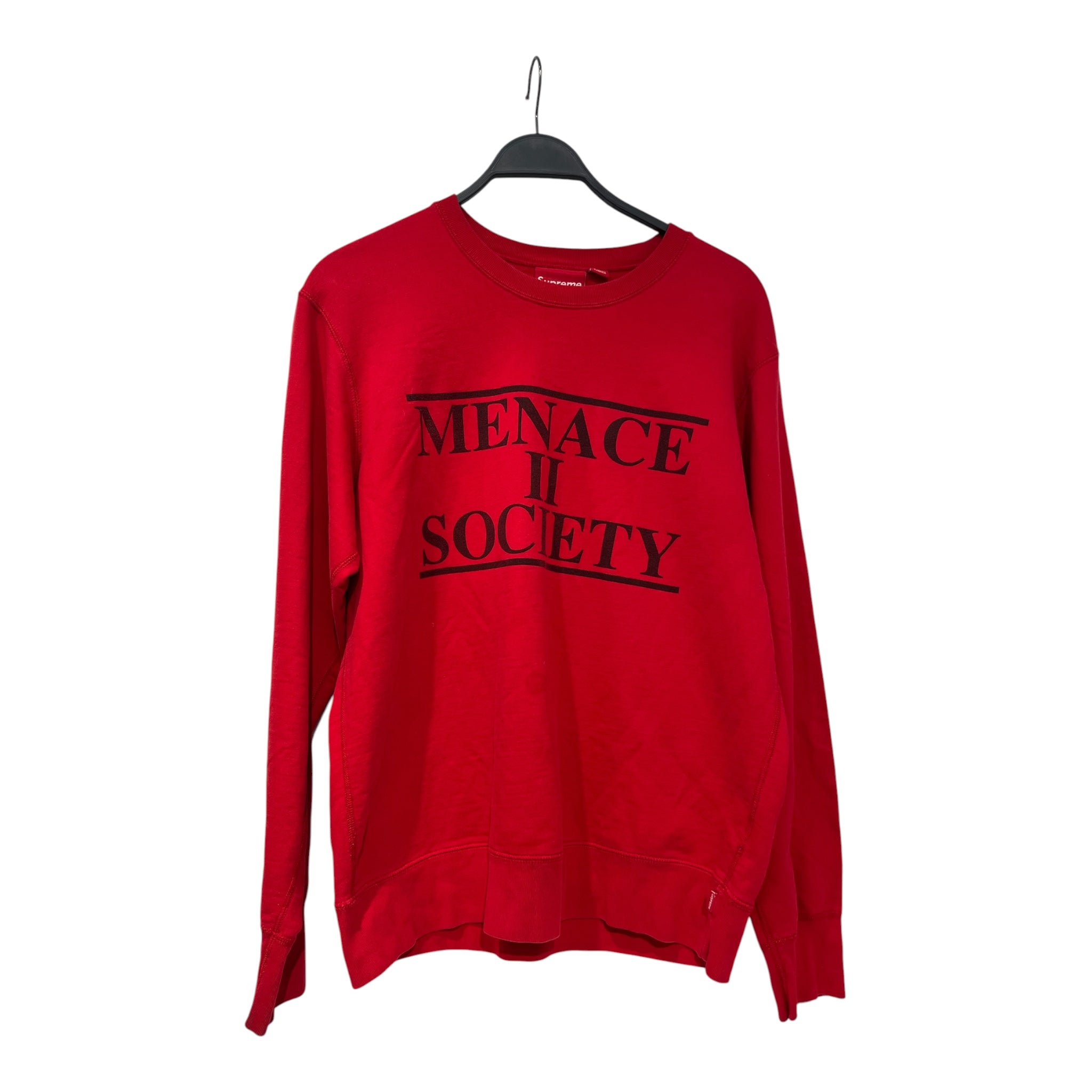Supreme/Sweatshirt/L/Cotton/RED/Pullover/menace in society view 1