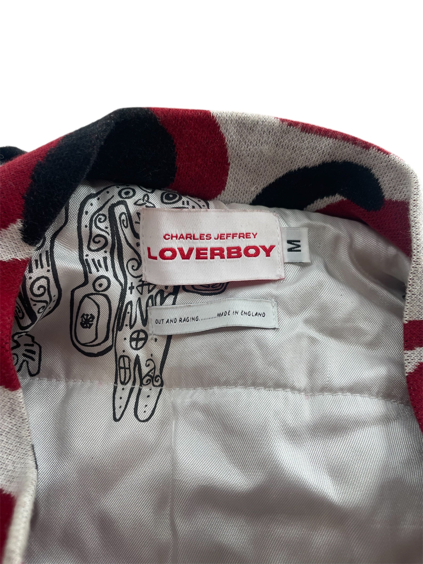 CHARLES JEFFREY LOVERBOY/Jacket/M/Acrylic/RED/Camouflage/OUT AND RAGING... view 5