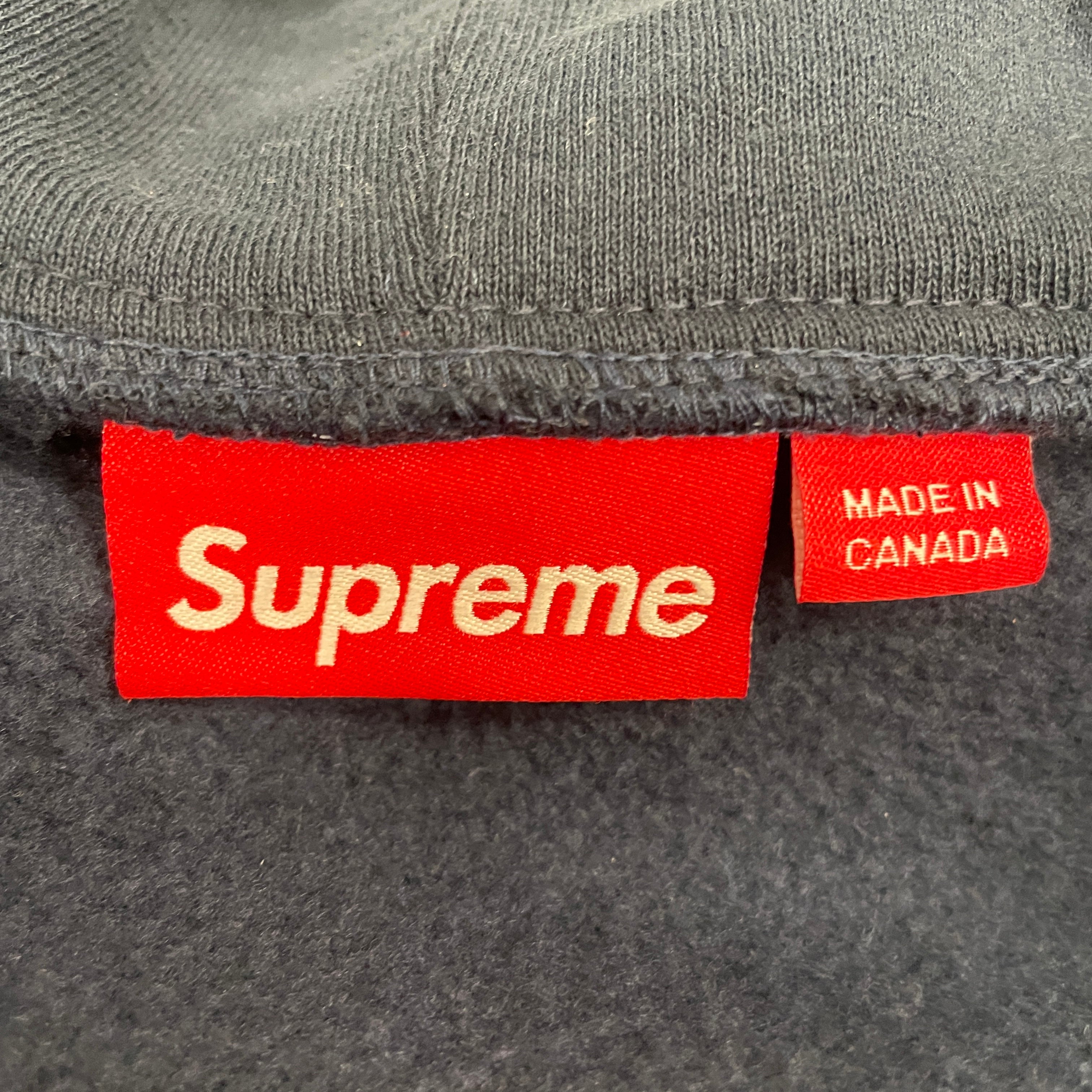 Supreme/Zip Up Hoodie/M/Stripe/Cotton/NVY/2026 DEVIL S LOGO view 3