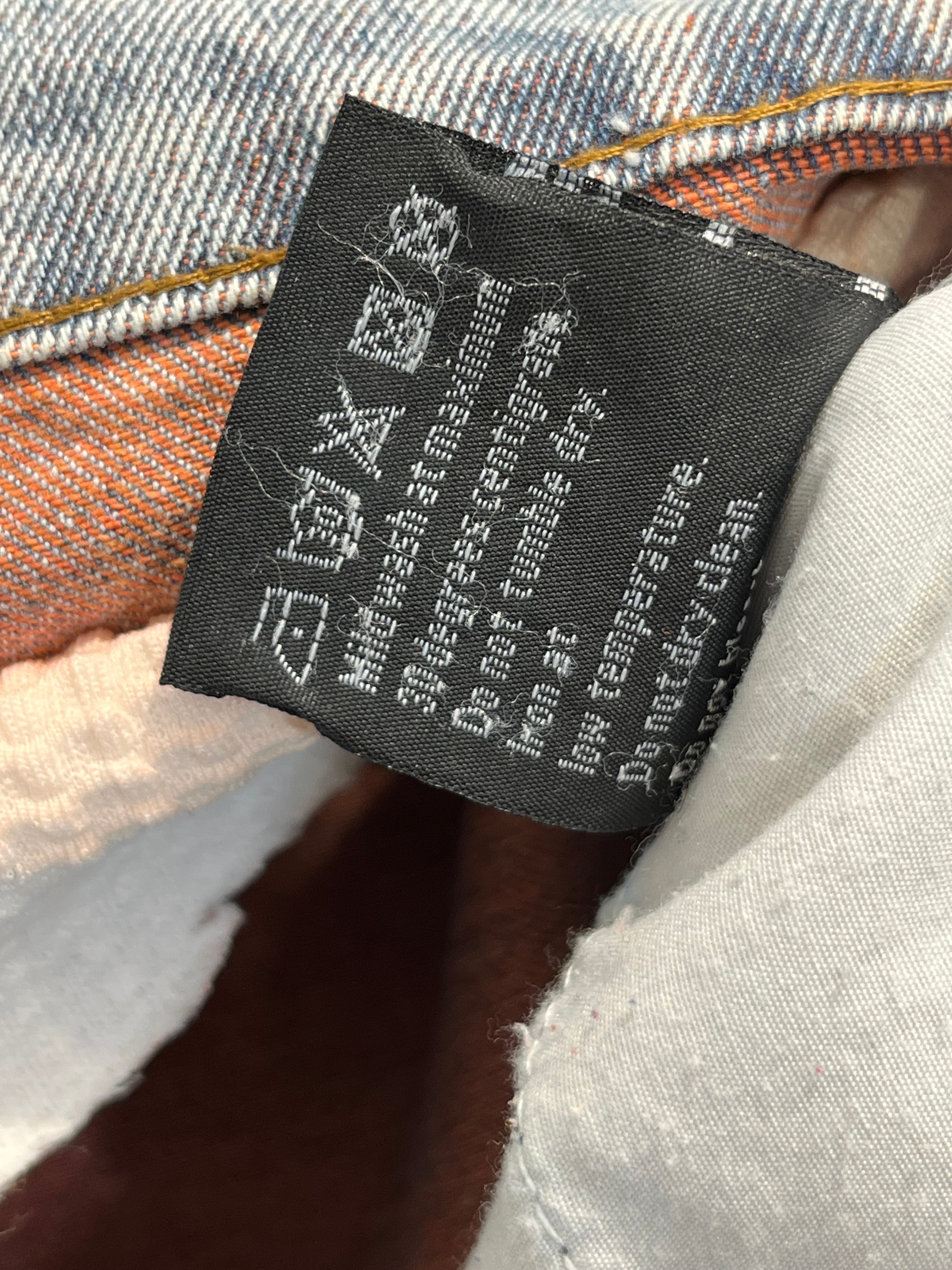 WHO DECIDES WAR/Straight Pants/36/Cotton/IDG/Button Fly/All Over Print/orange stained glass denim view 4