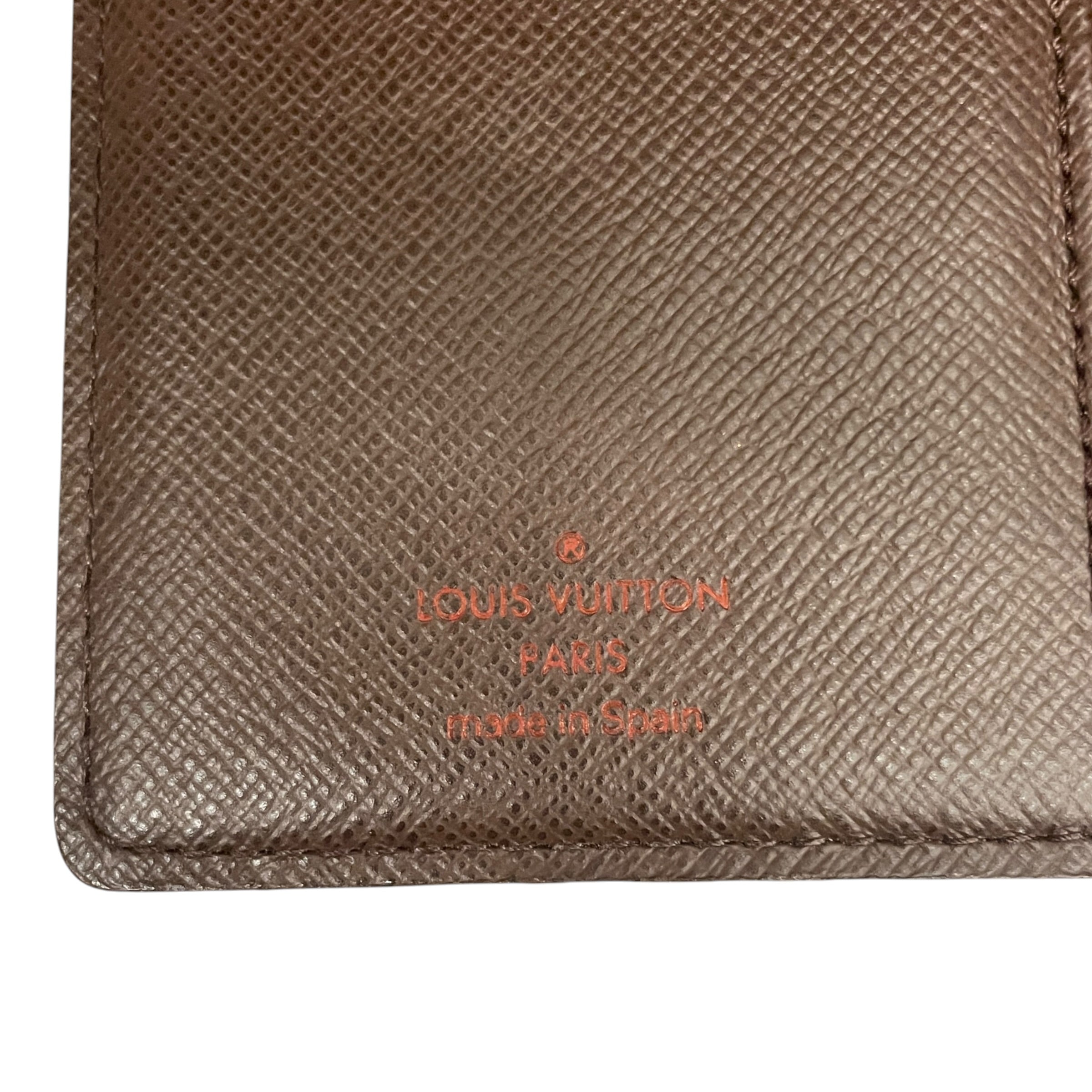 LOUIS VUITTON/Bifold Wallet/All Over Print/Leather/BRW/L's/DAMIER EBENE VIENNOIS/KISSLOCK view 5